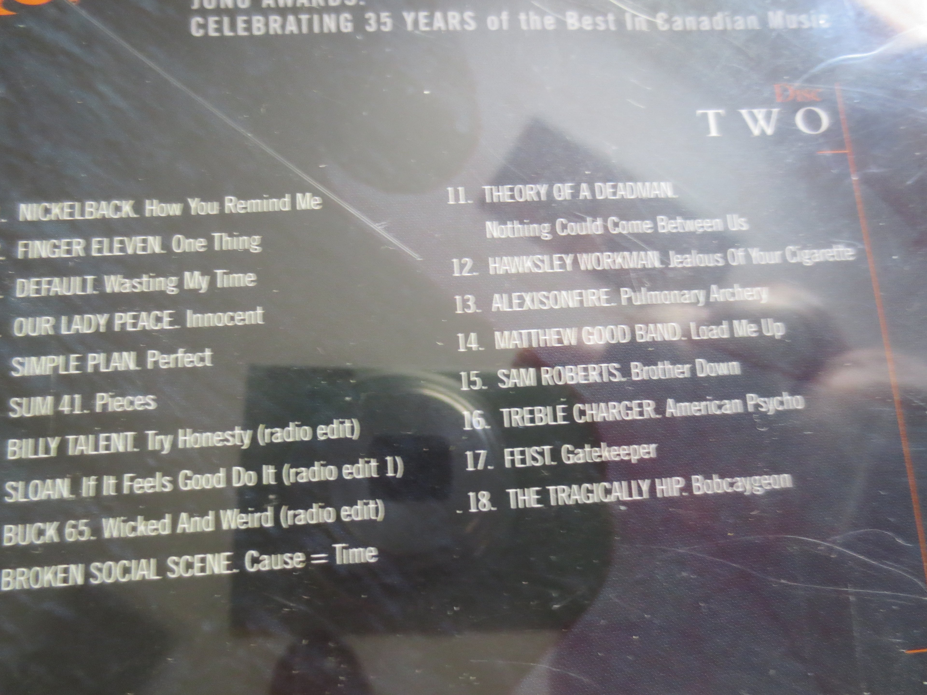 JUNO Awards 4 CD Set: Celebrating 35 Years of Canadian Music, Compact Discs, Cd's