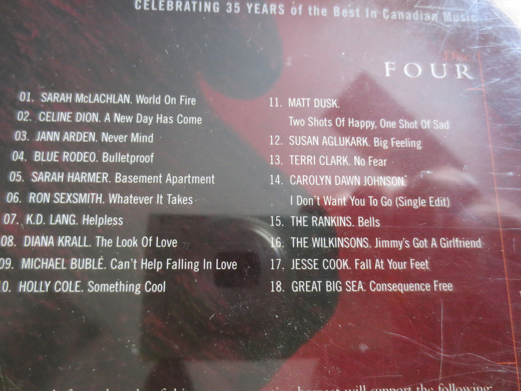 JUNO Awards 4 CD Set: Celebrating 35 Years of Canadian Music, Compact Discs, Cd's