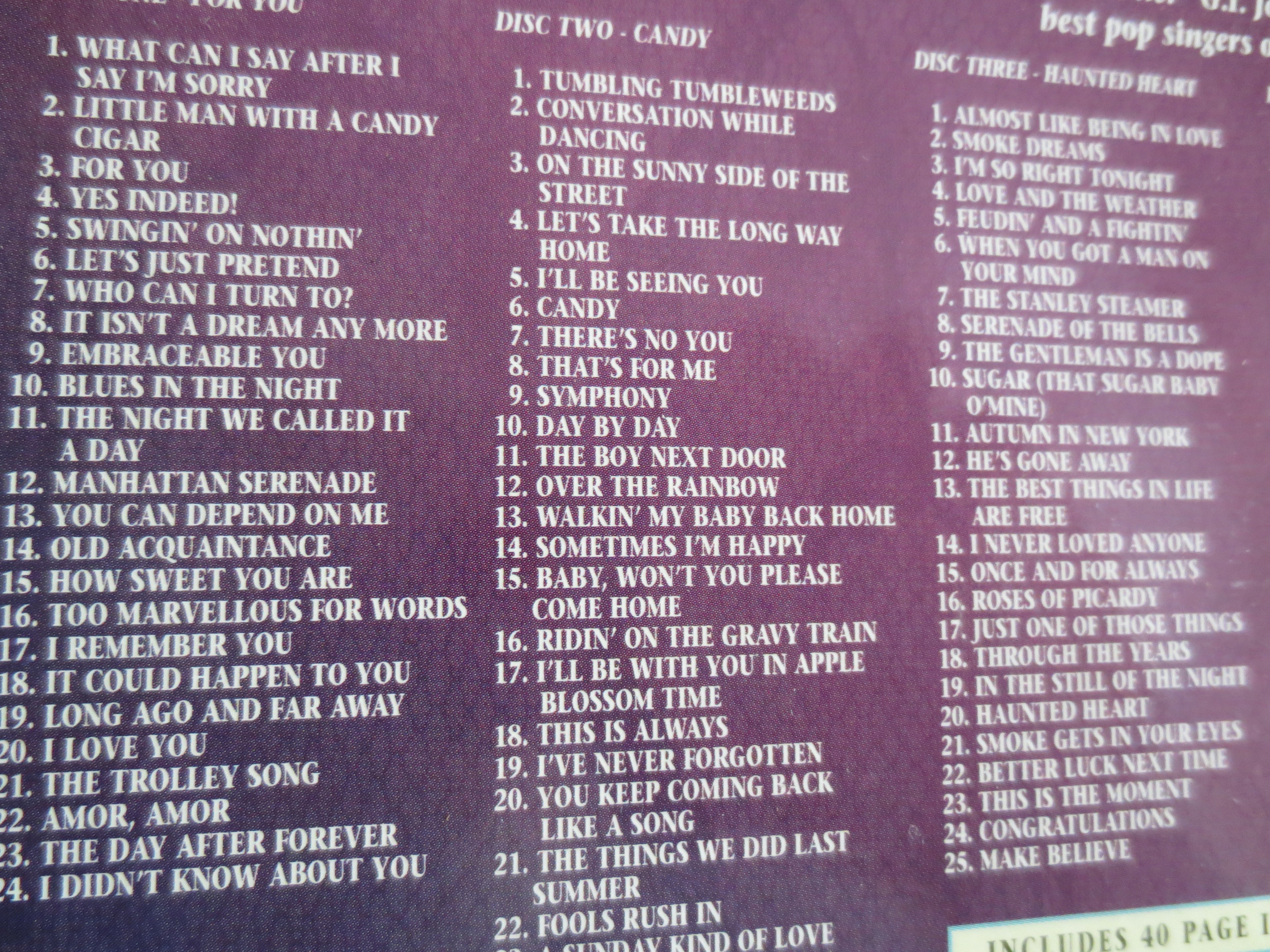 JO STAFFORD, Yes Indeed!, 4 Disc's, 2001 Compact Disc, Vintage Cd