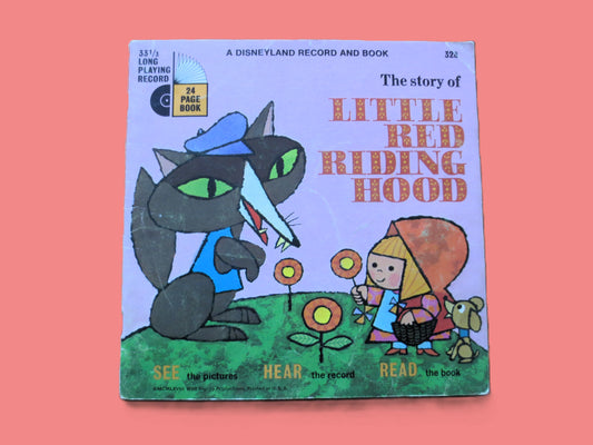 Little RED RIDING Hood, DISNEYLAND Record, Vintage Album, 1968 Record, Vinyl Lp