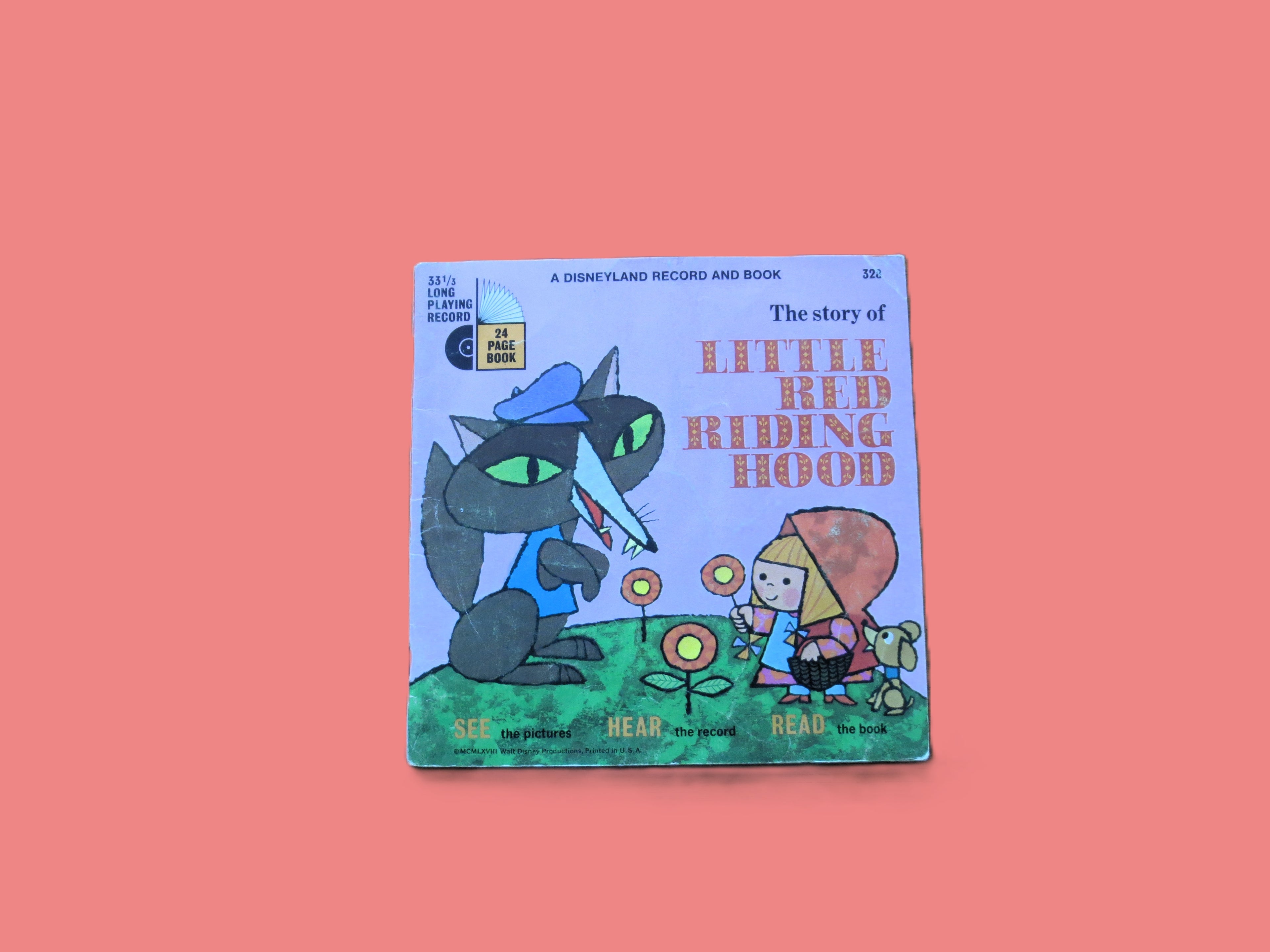 Little Red Riding Hood – Disneyland Book and Record (1968) Vinyl LP