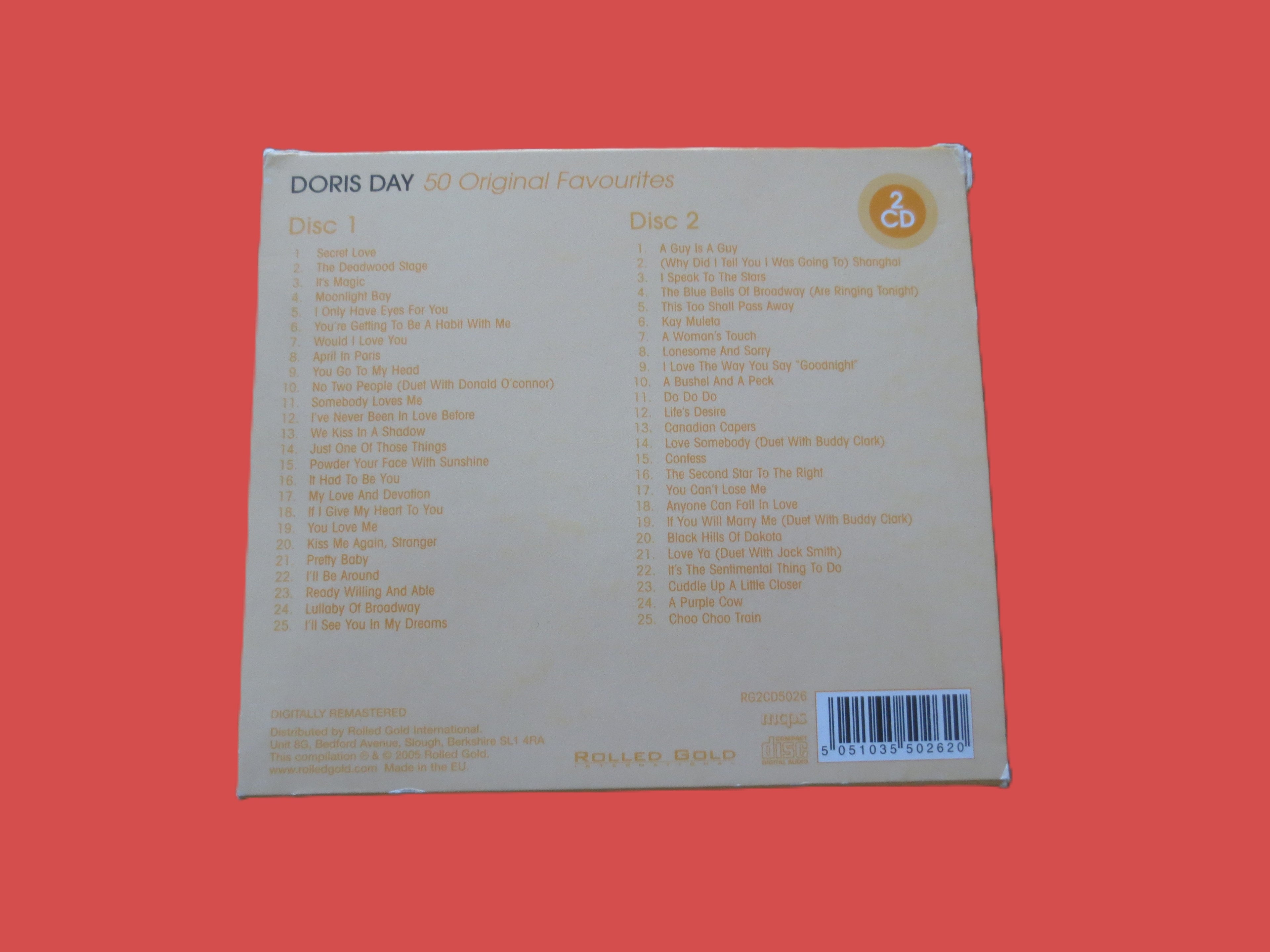 DORIS DAY, 50 Original FAVORITES, Boxed Set, 2005 Compact Disc, Vintage Cd