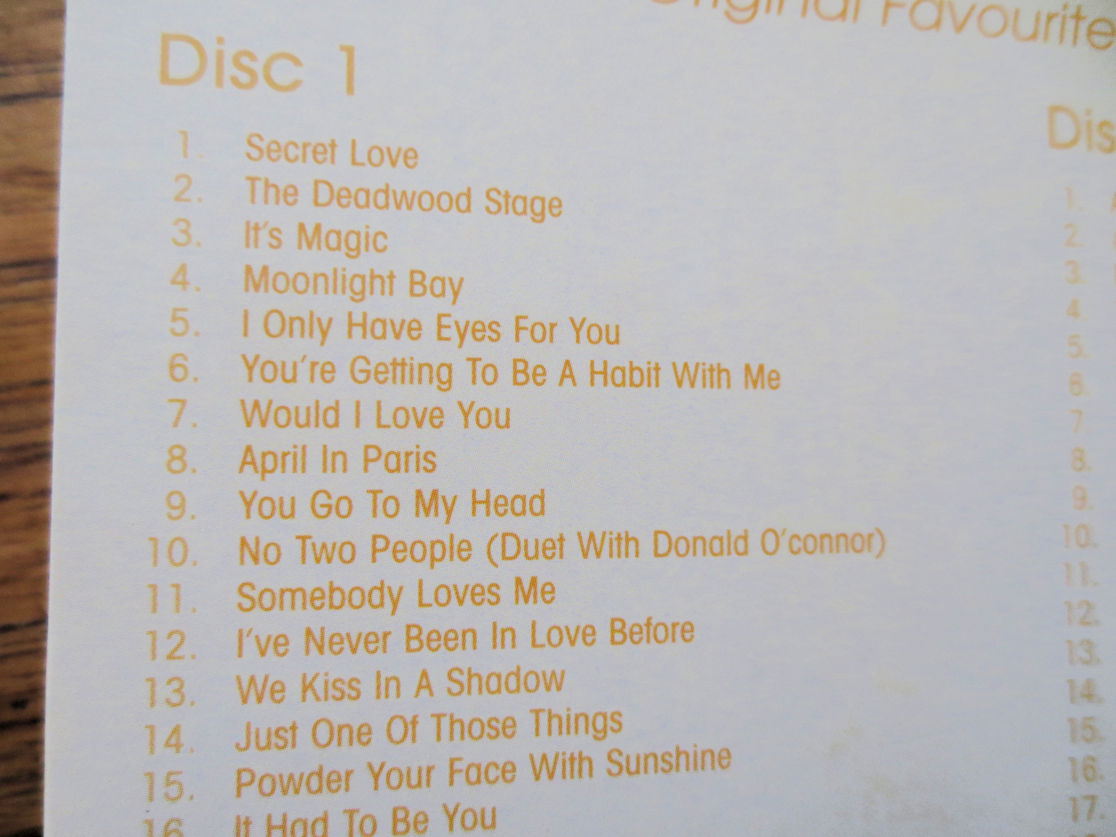 DORIS DAY, 50 Original FAVORITES, Boxed Set, 2005 Compact Disc, Vintage Cd