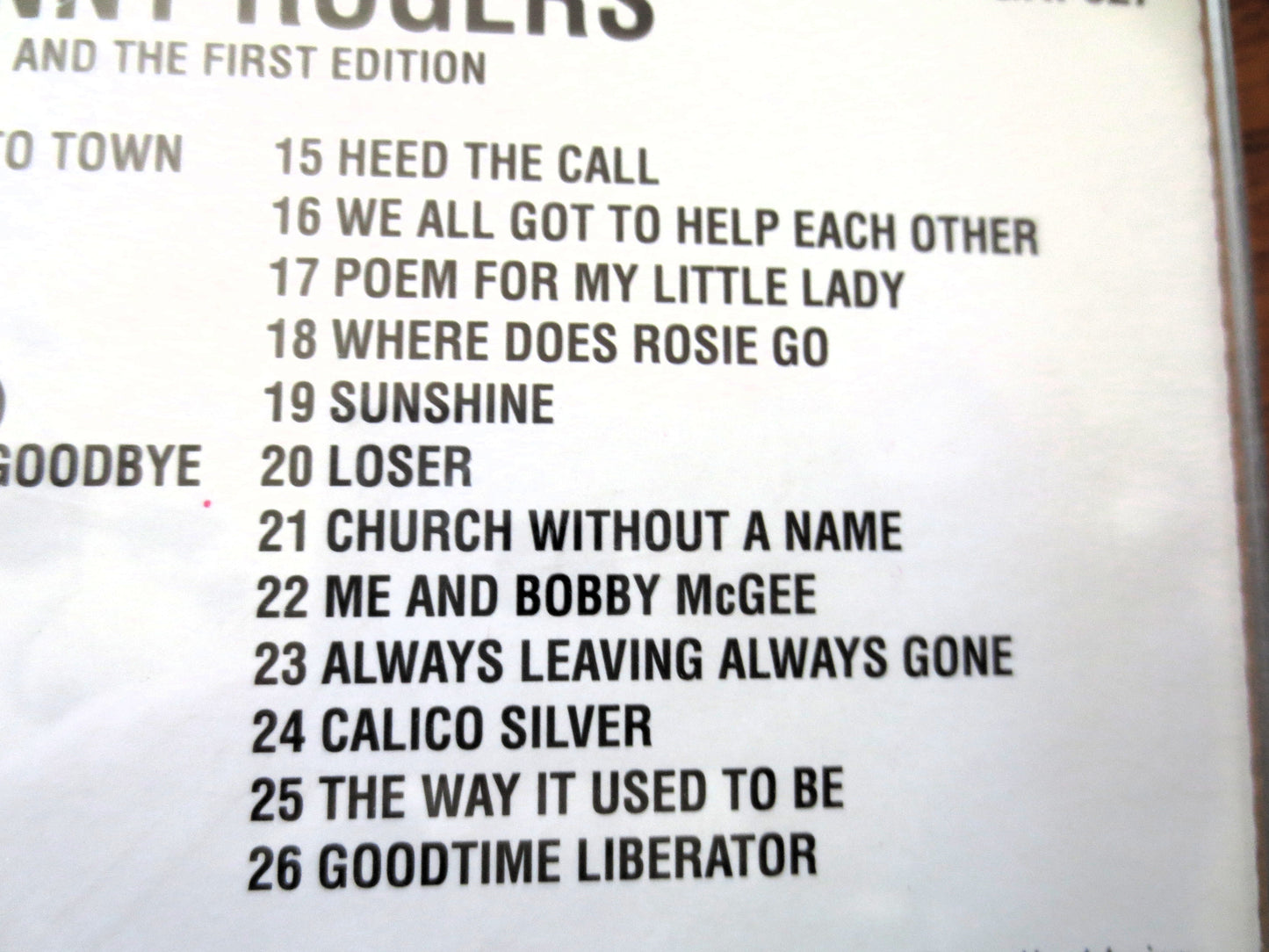 KENNY ROGERS, FIRST Edition, Greatest Hits, 1987 Compact Disc, Vintage Cd