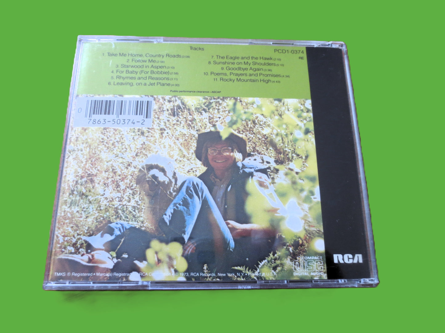 JOHN DENVER, Greatest Hits, 1990 Compact Disc, Vintage Cd