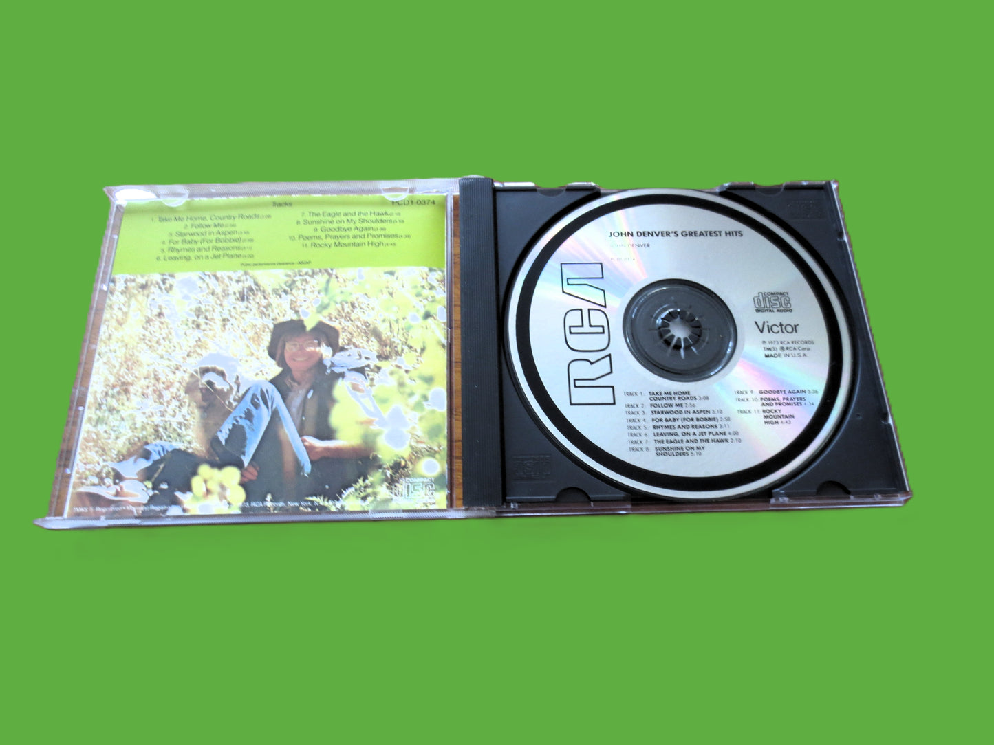 JOHN DENVER, Greatest Hits, 1990 Compact Disc, Vintage Cd