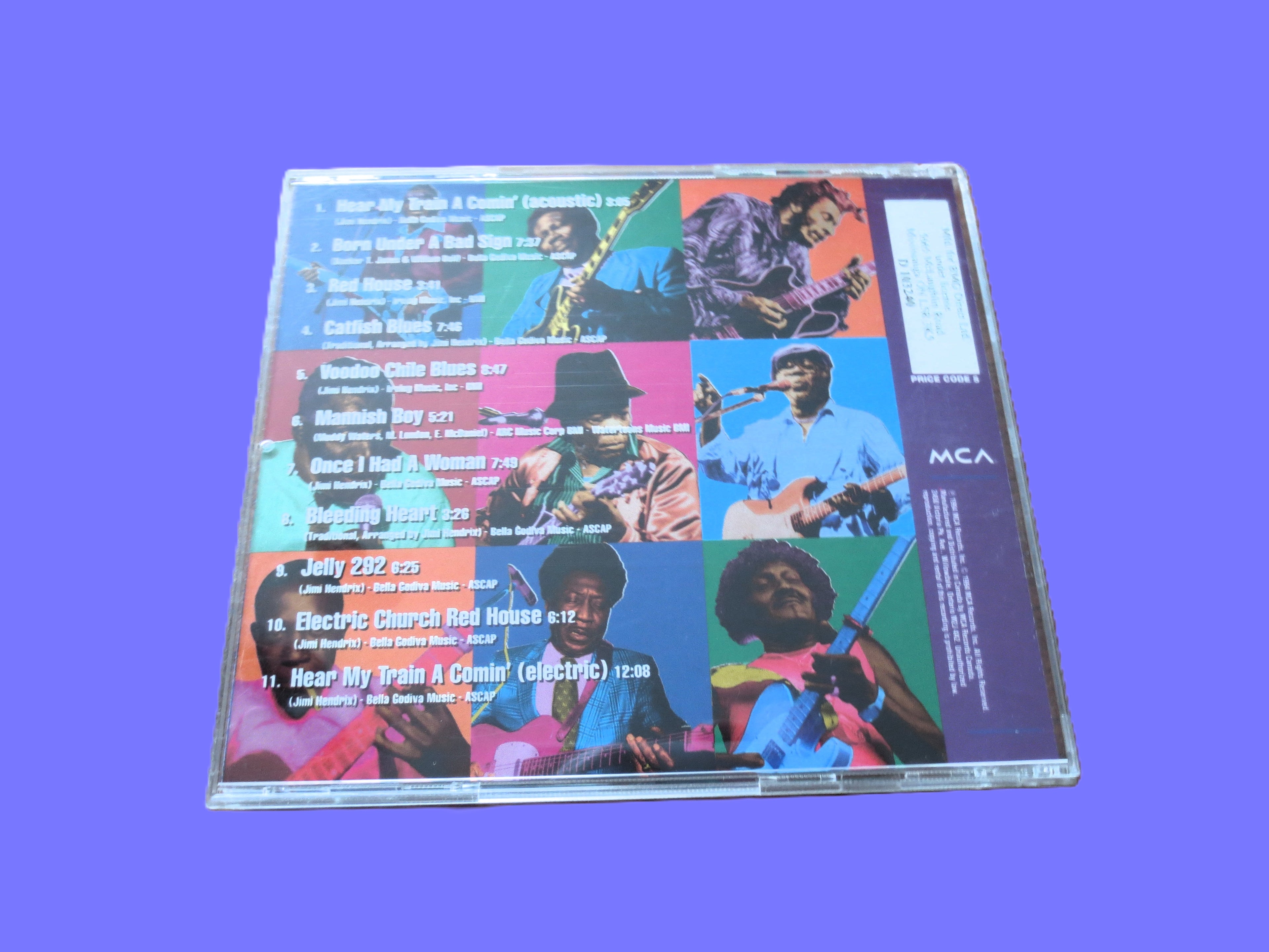 JIMI HENDRIX, BLUES, Muddy Waters, 1994 Compact Disc, Vintage Cd