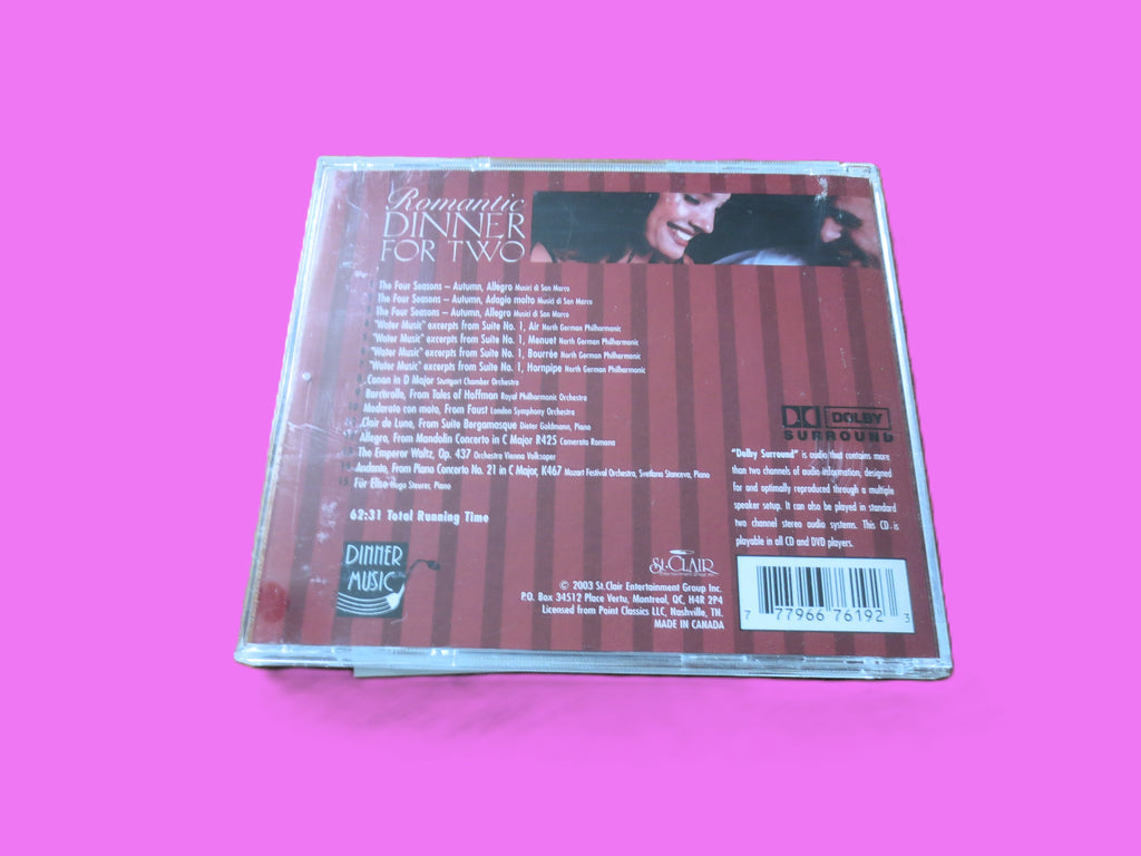 Various Artists – Dinner for Two: Romantic Jazz (2003) CD