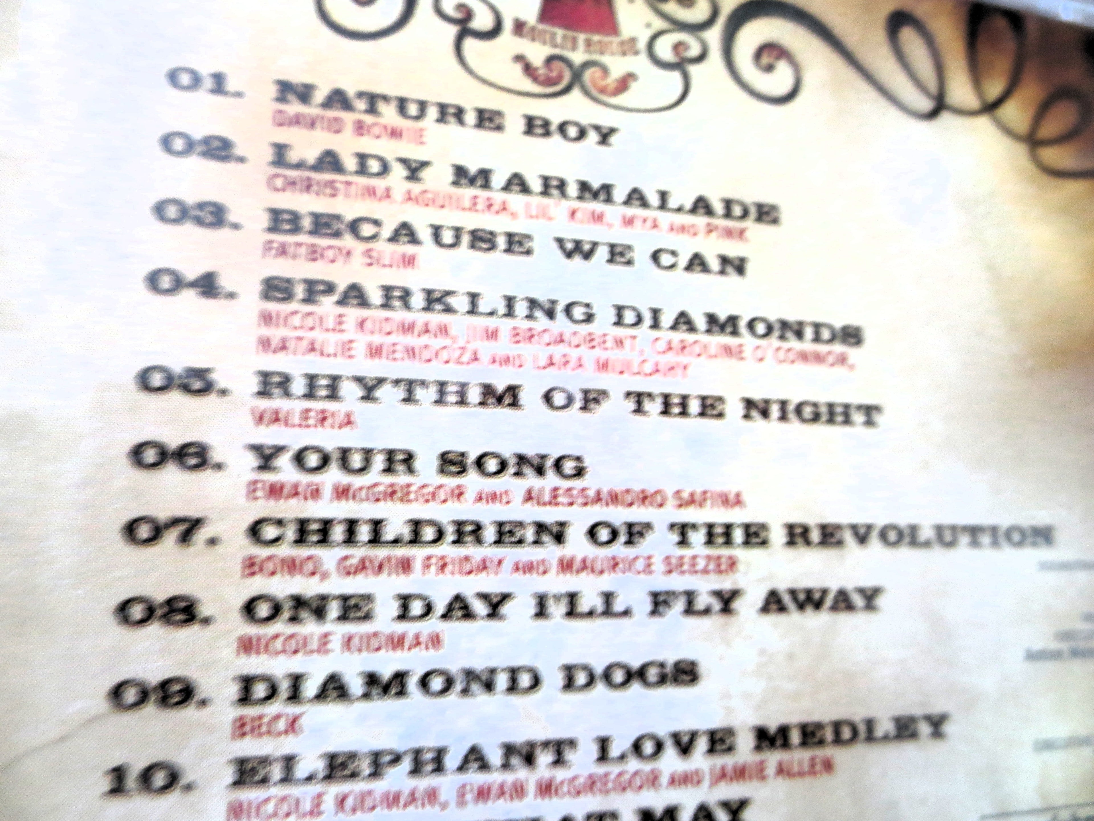 MOULIN ROUGE, Film SOUNDTRACK, 2001 Compact Disc, Vintage Cd