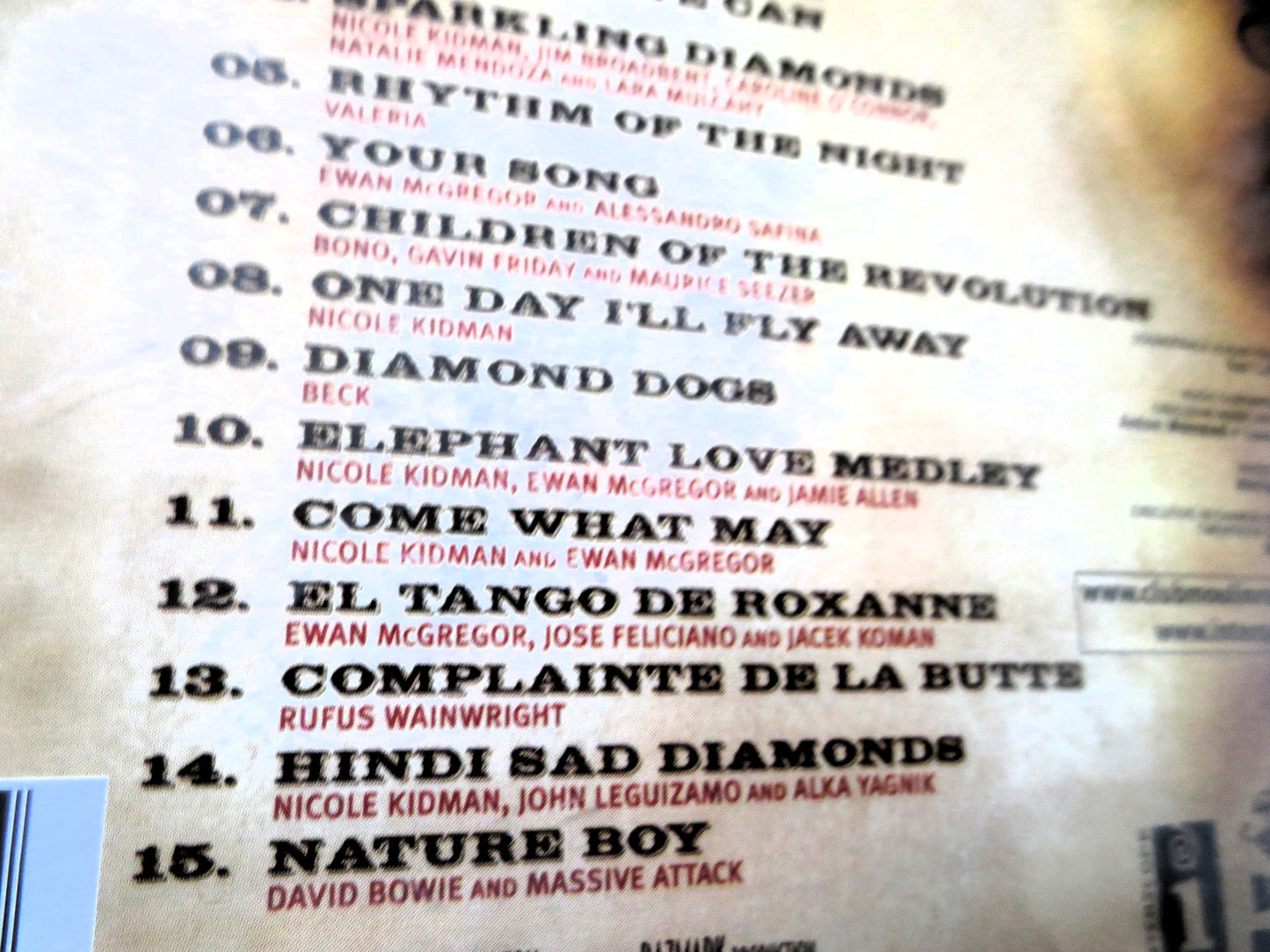 MOULIN ROUGE, Film SOUNDTRACK, 2001 Compact Disc, Vintage Cd