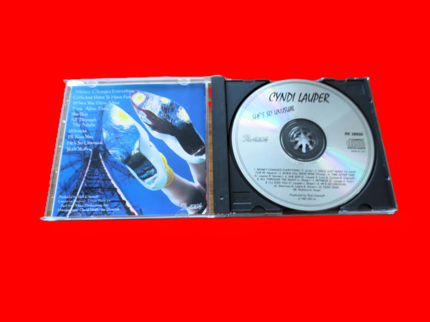 CYNDI LAUPER, She's So UNUSUAL, 1985 Compact Disc, Vintage Cd