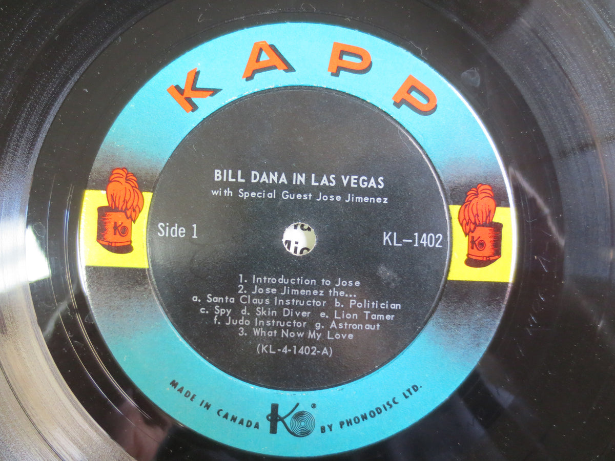 Bill Dana – Jose Jimenez in Las Vegas (1964) Vinyl LP