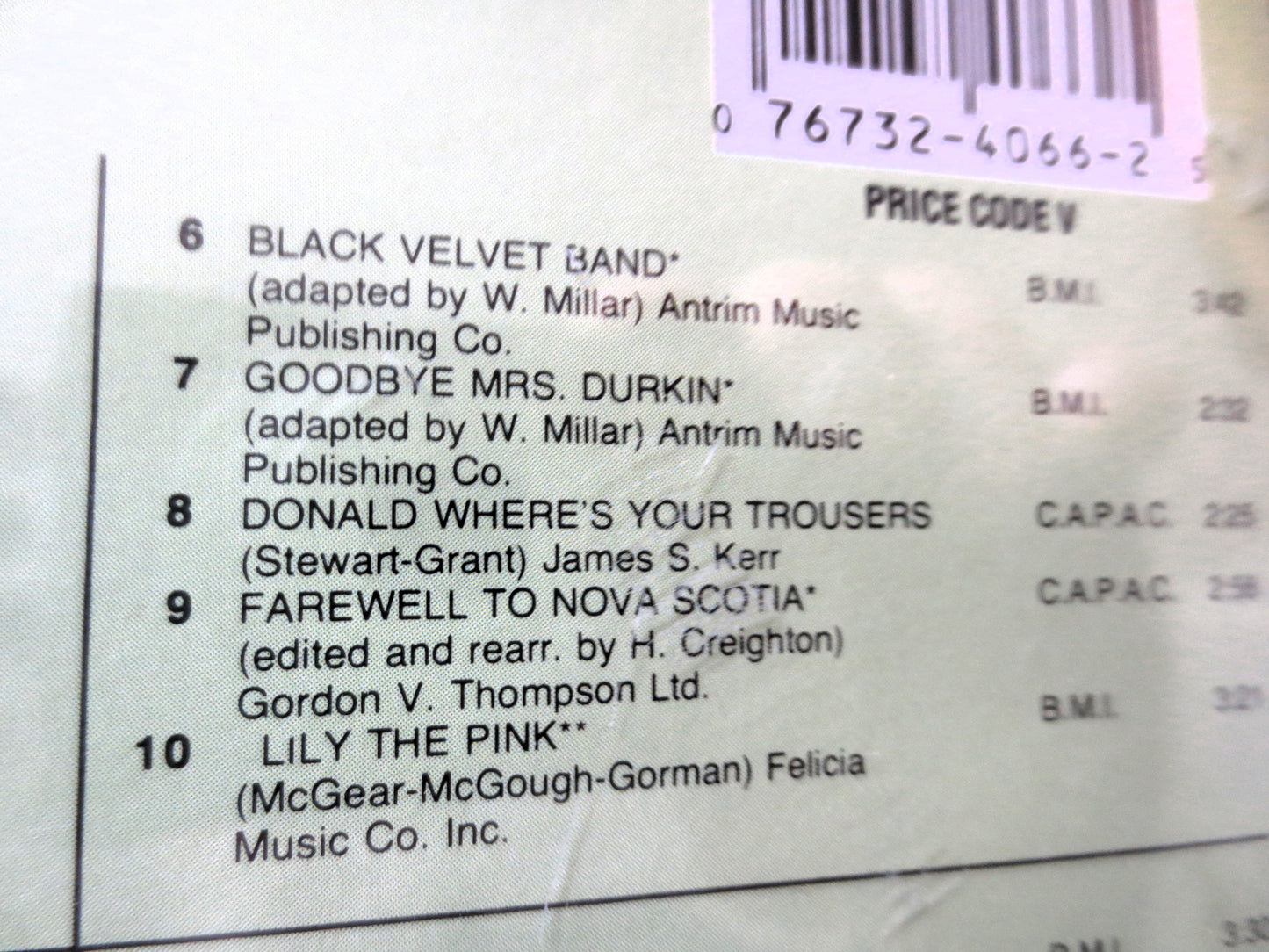 The IRISH ROVERS, GREATEST Hits, 1985 Compact Disc, Vintage Cd