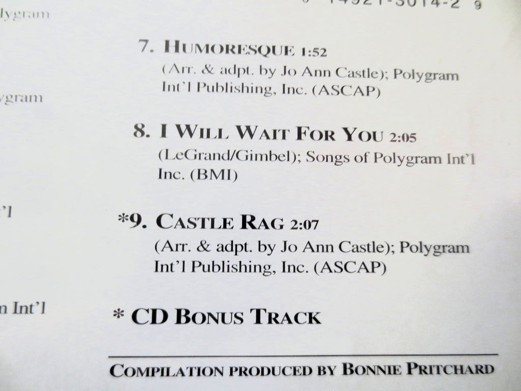 Jo Ann Castle – Ragtime Favorites (1995) CD