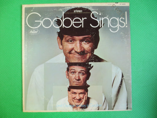 GOOBER SINGS!, Andy GRIFFTH Show, Goober Records, Goober Album, Goober Lp, Novelty Record, Country Record, Goober Pyle Album, 1968 Records