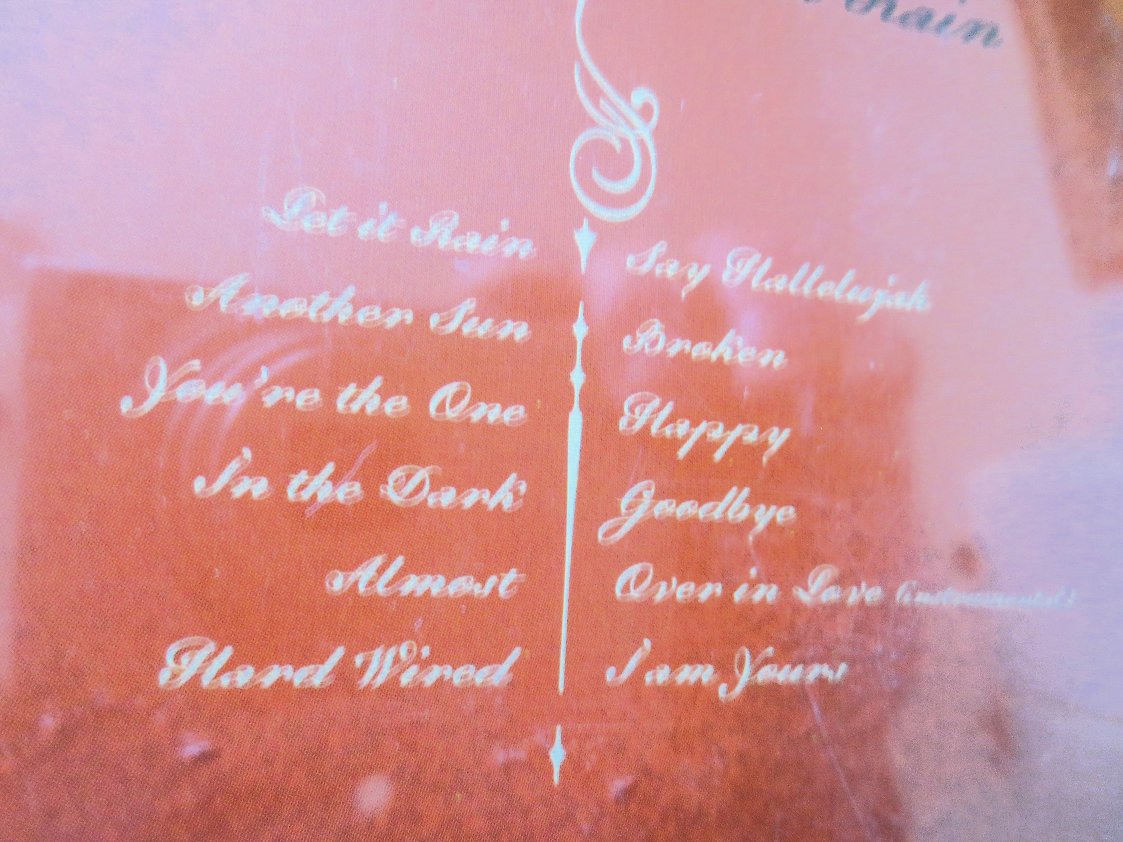 TRACY CHAPMAN, Let it RAIN Cd, 2002 Compact Disc, Vintage Cd