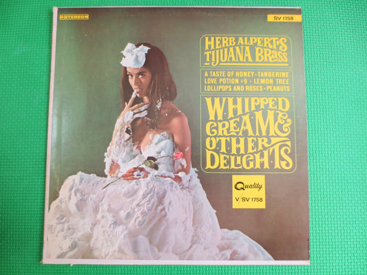 HERB ALPERT, WHIPPED Cream, Herb Alpert Record, Herb Alpert Album, Herb Alpert Vinyl, Herb Alpert Lp, Vintage Vinyl, Vintage Records, 1965 Records