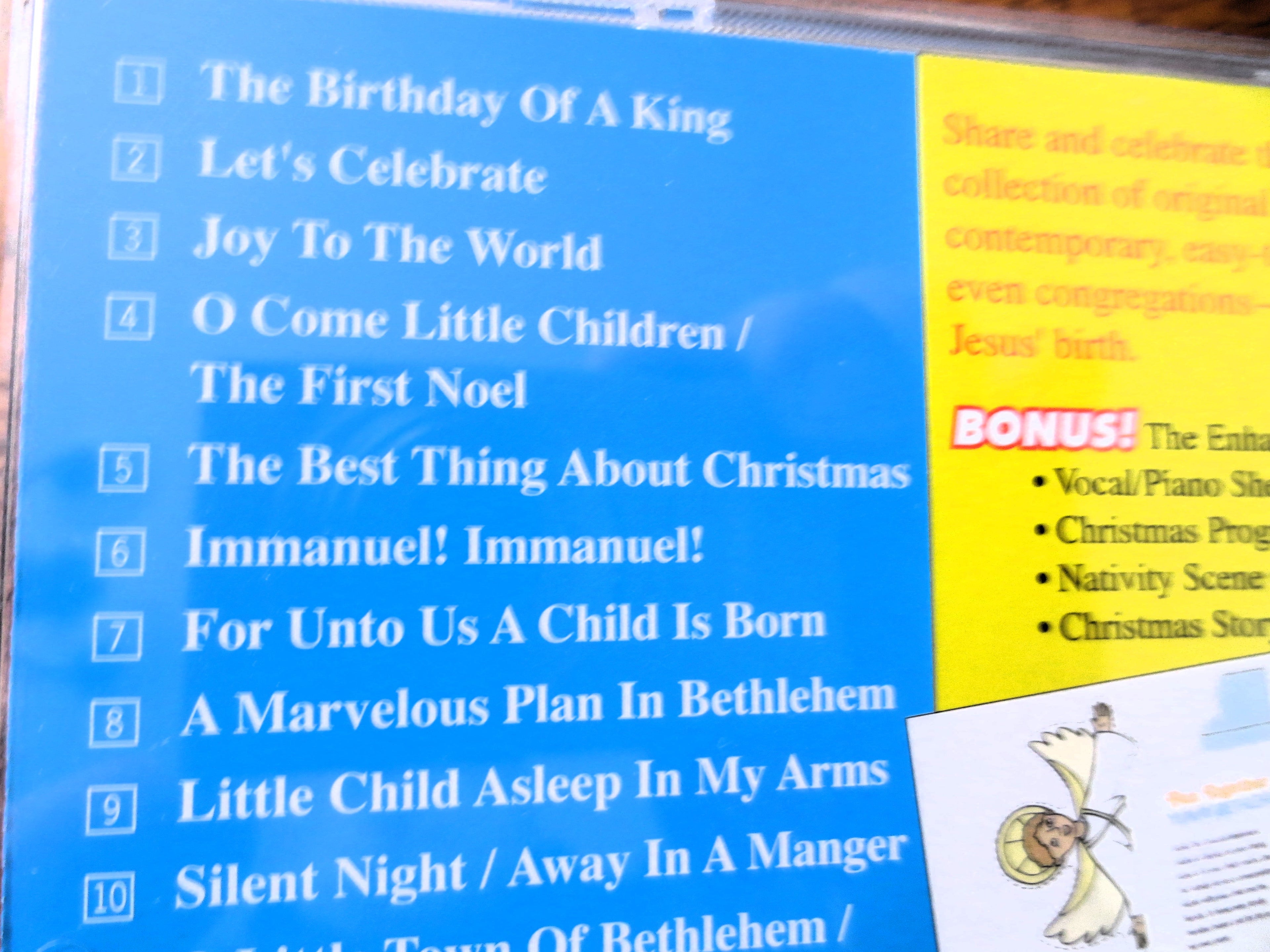 The CHRISTMAS STORY 4 Kids, Children's Christmas Music, 2005 Compact Disc, Vintage Cd