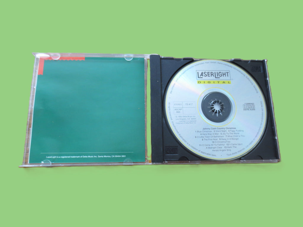 JOHNNY CASH, Country Christmas, 1992 Compact Disc, Vintage Cd