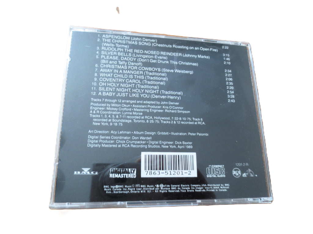 JOHN DENVER, ROCKY Mountain Christmas, 1989 Compact Disc, Vintage Cd