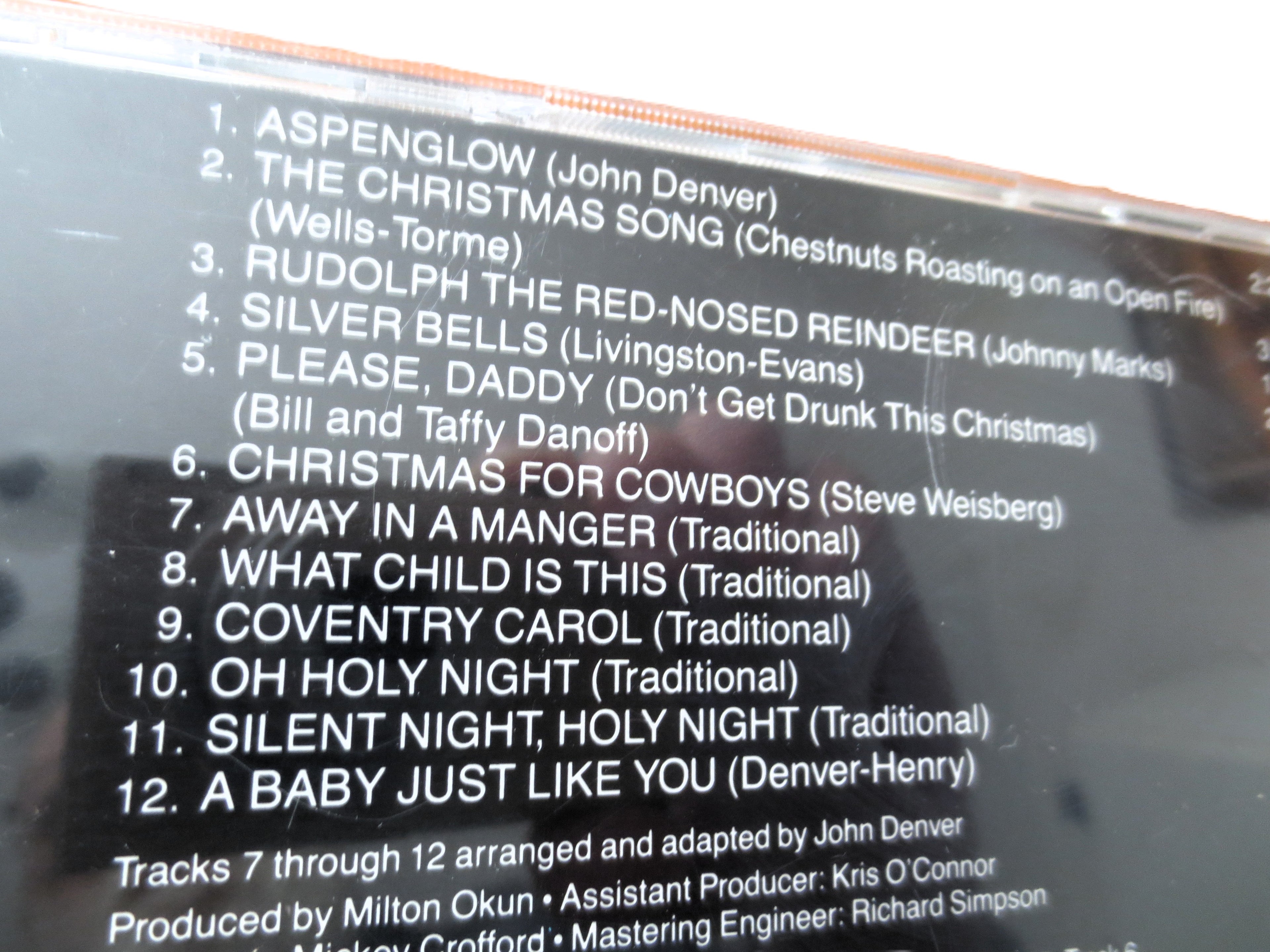 JOHN DENVER, ROCKY Mountain Christmas, 1989 Compact Disc, Vintage Cd
