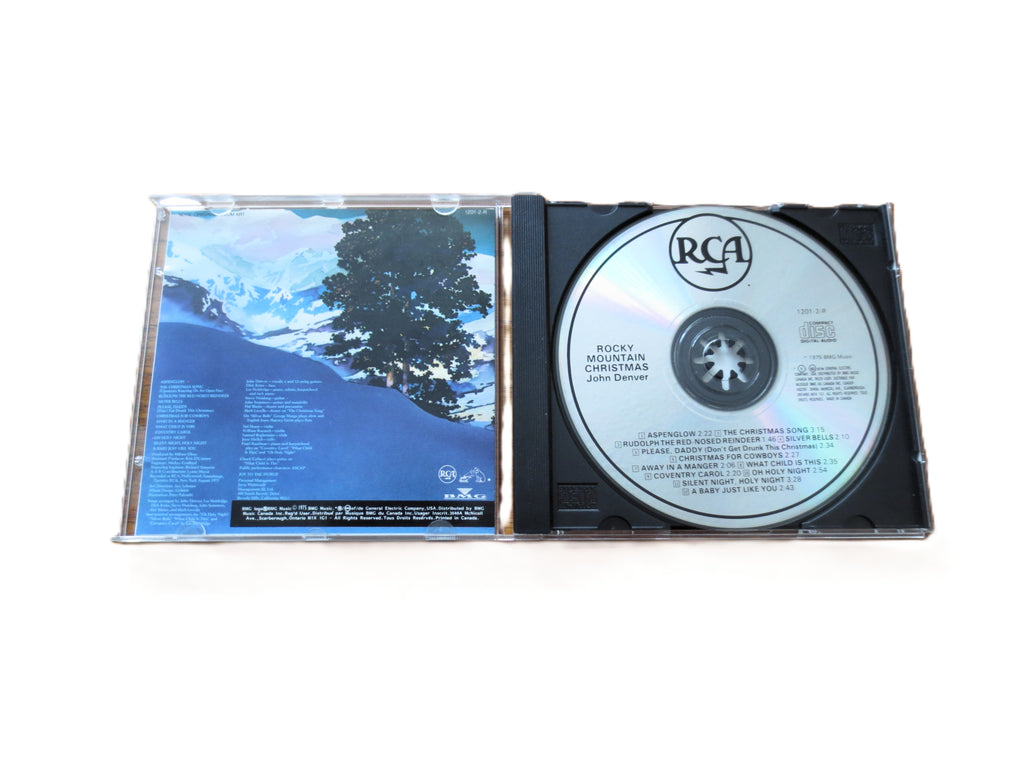 JOHN DENVER, ROCKY Mountain Christmas, 1989 Compact Disc, Vintage Cd
