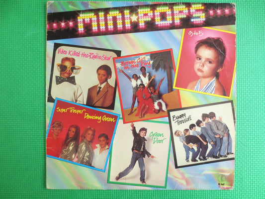 MINI-POPS, CHILDRENS Record, K-Tel Records, Kids Record, Vintage Vinyl, Childrens Album, Kids Album, Vinyl Lp, 1982 Records