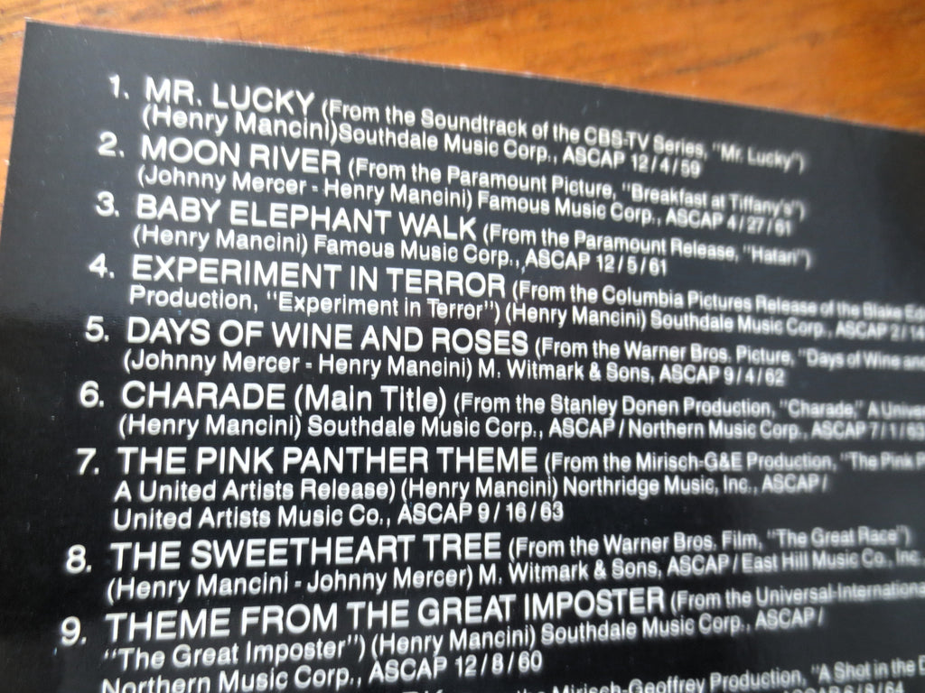 HENRY MANCINI, GREATEST Hits, 1988 Compact Discs, Vintage Cd