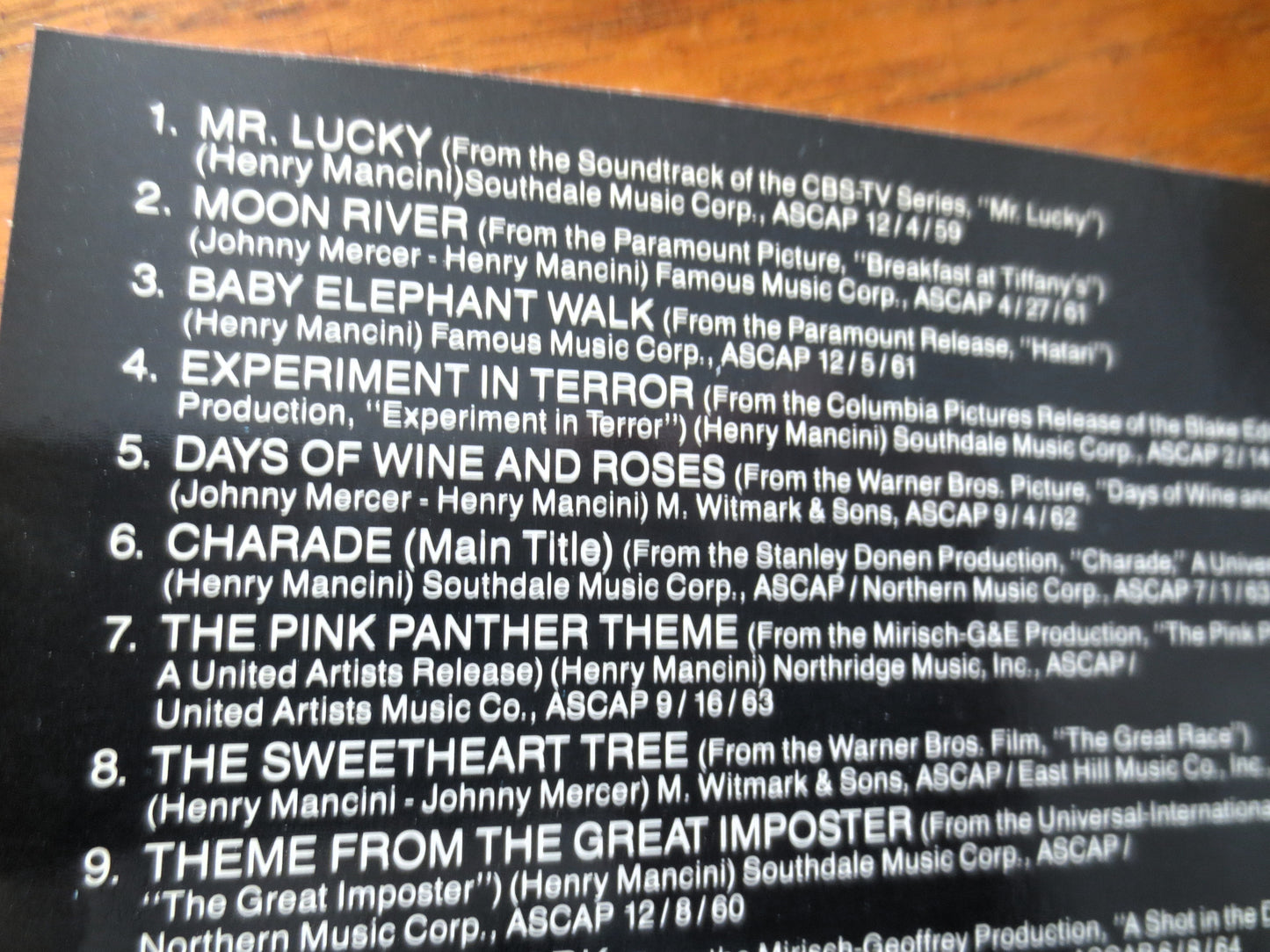 HENRY MANCINI, GREATEST Hits, 1988 Compact Discs, Vintage Cd