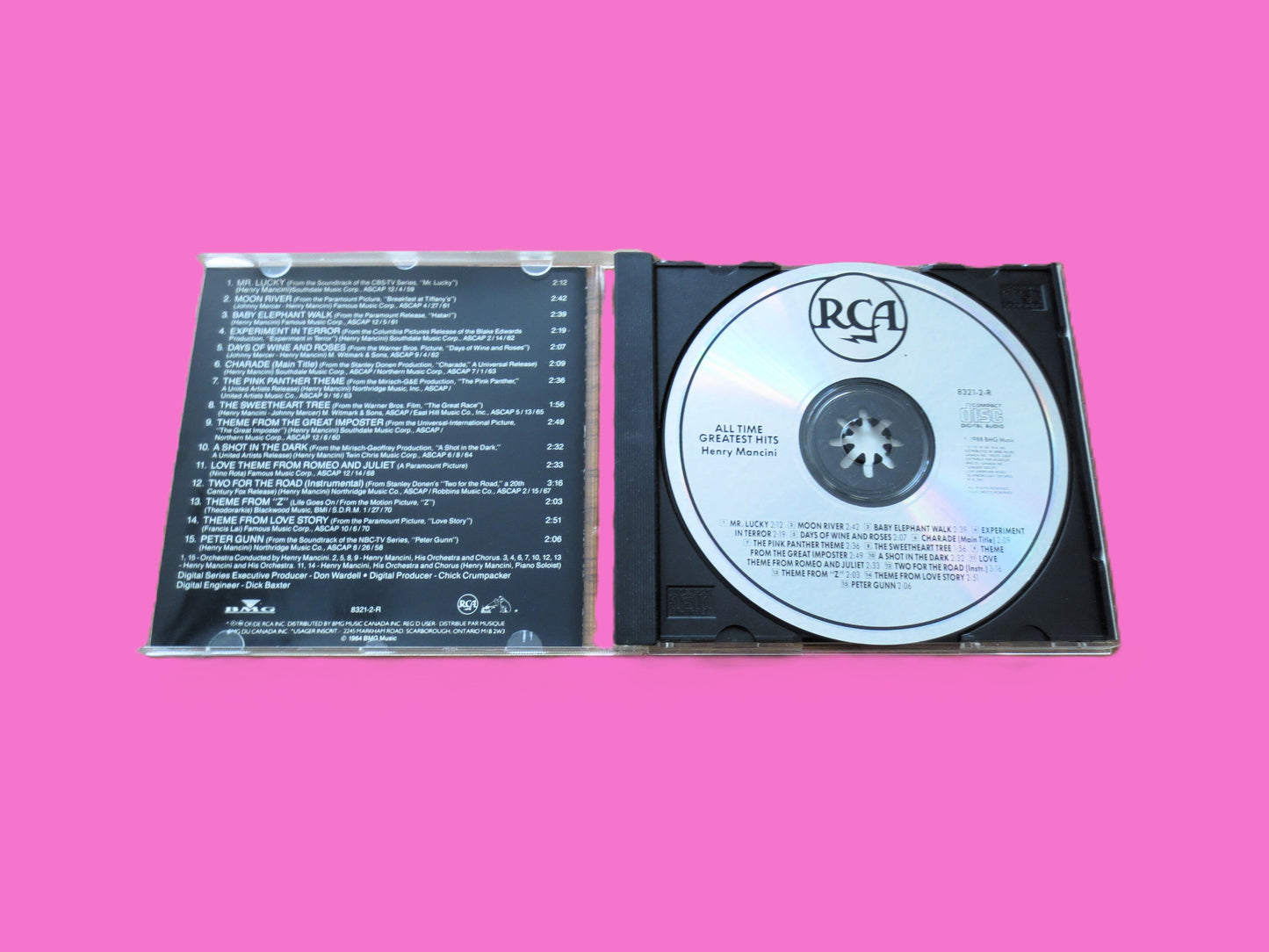 HENRY MANCINI, GREATEST Hits, 1988 Compact Discs, Vintage Cd