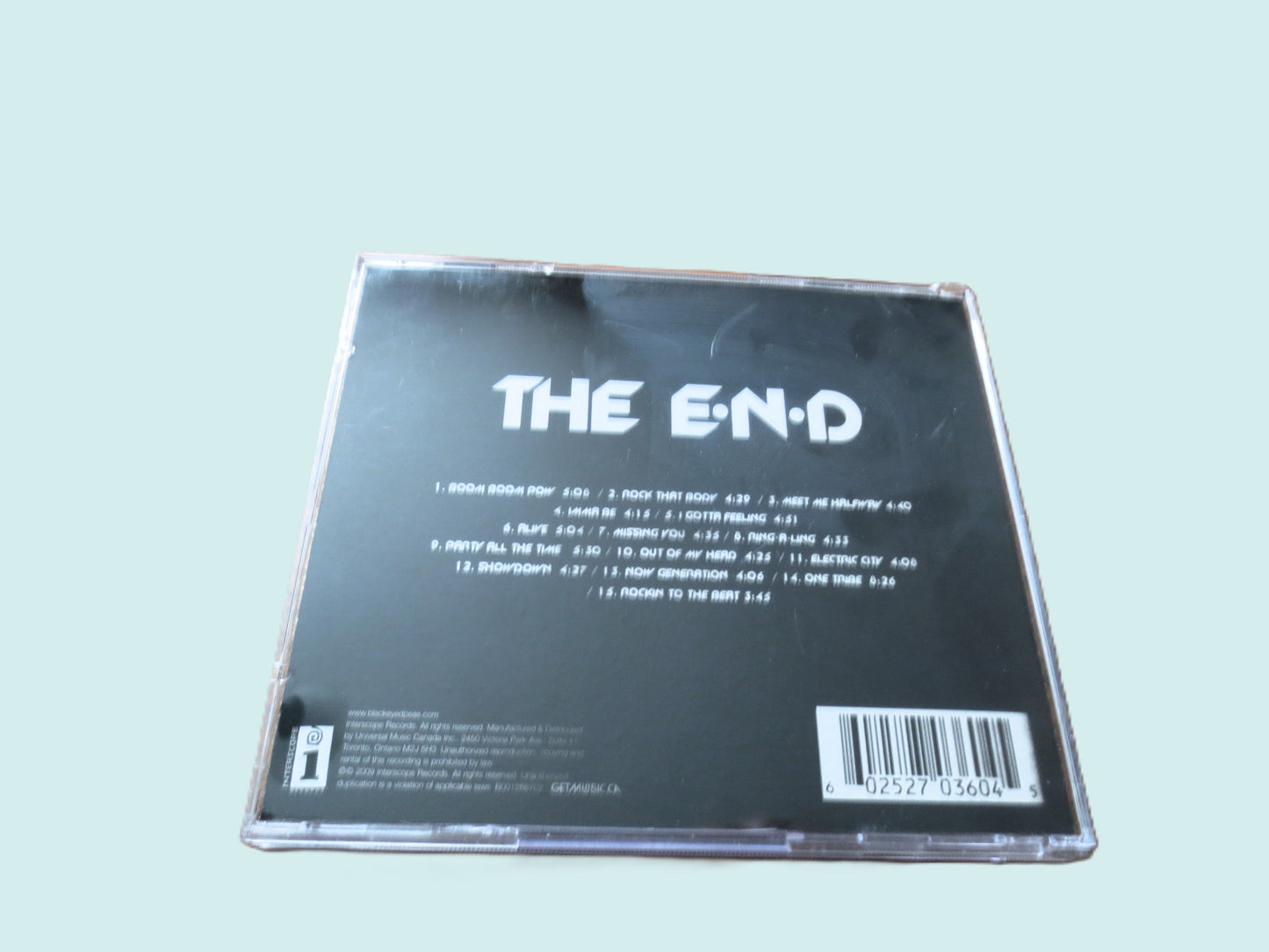 The BLACK EYED PEAS, The E N D, Vintage Compact Disc, Vintage Cd