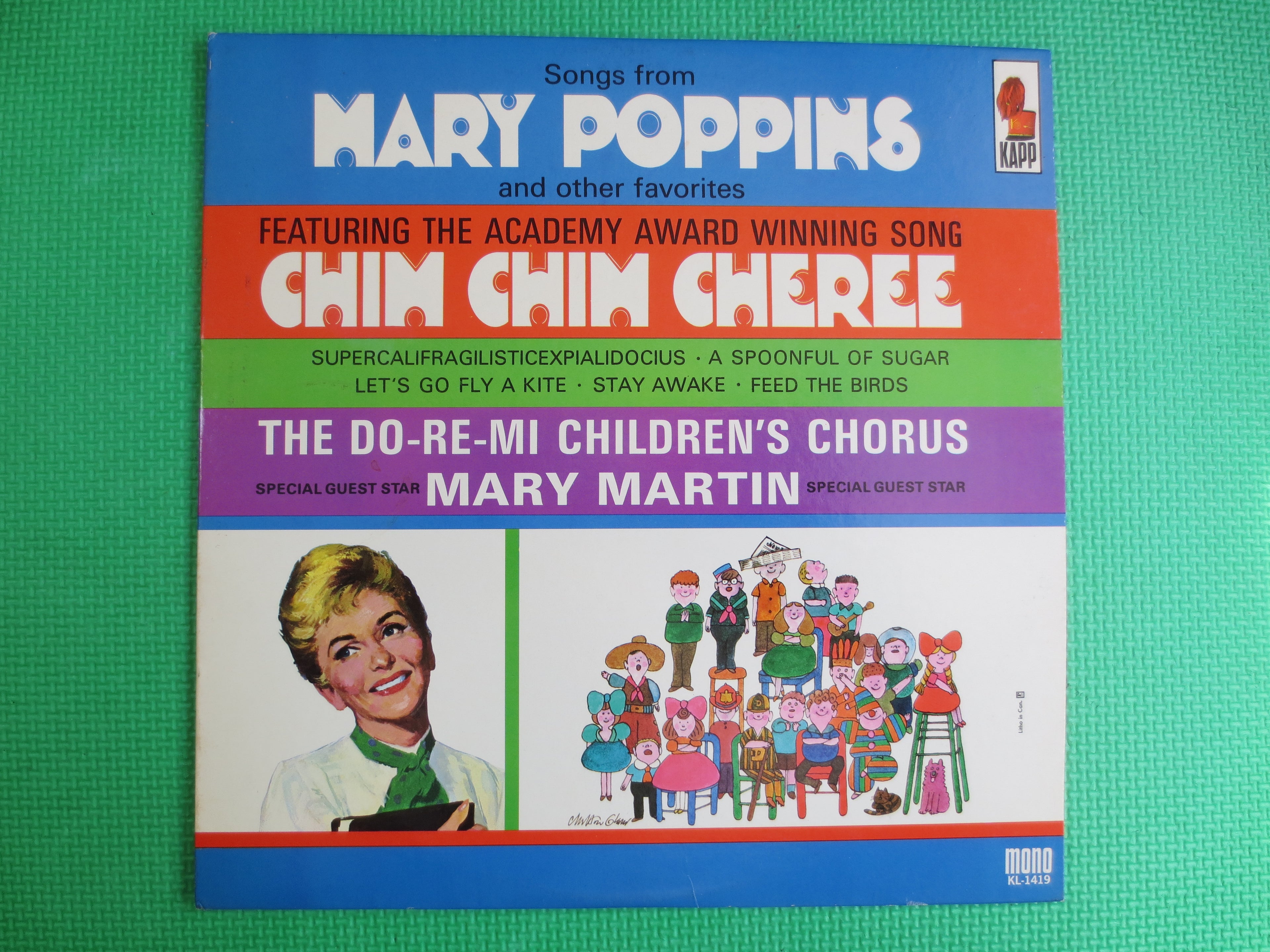 MARY POPPINS, Chim Chim Cheree, Vintage Album, 1964 Record, Vinyl Lp