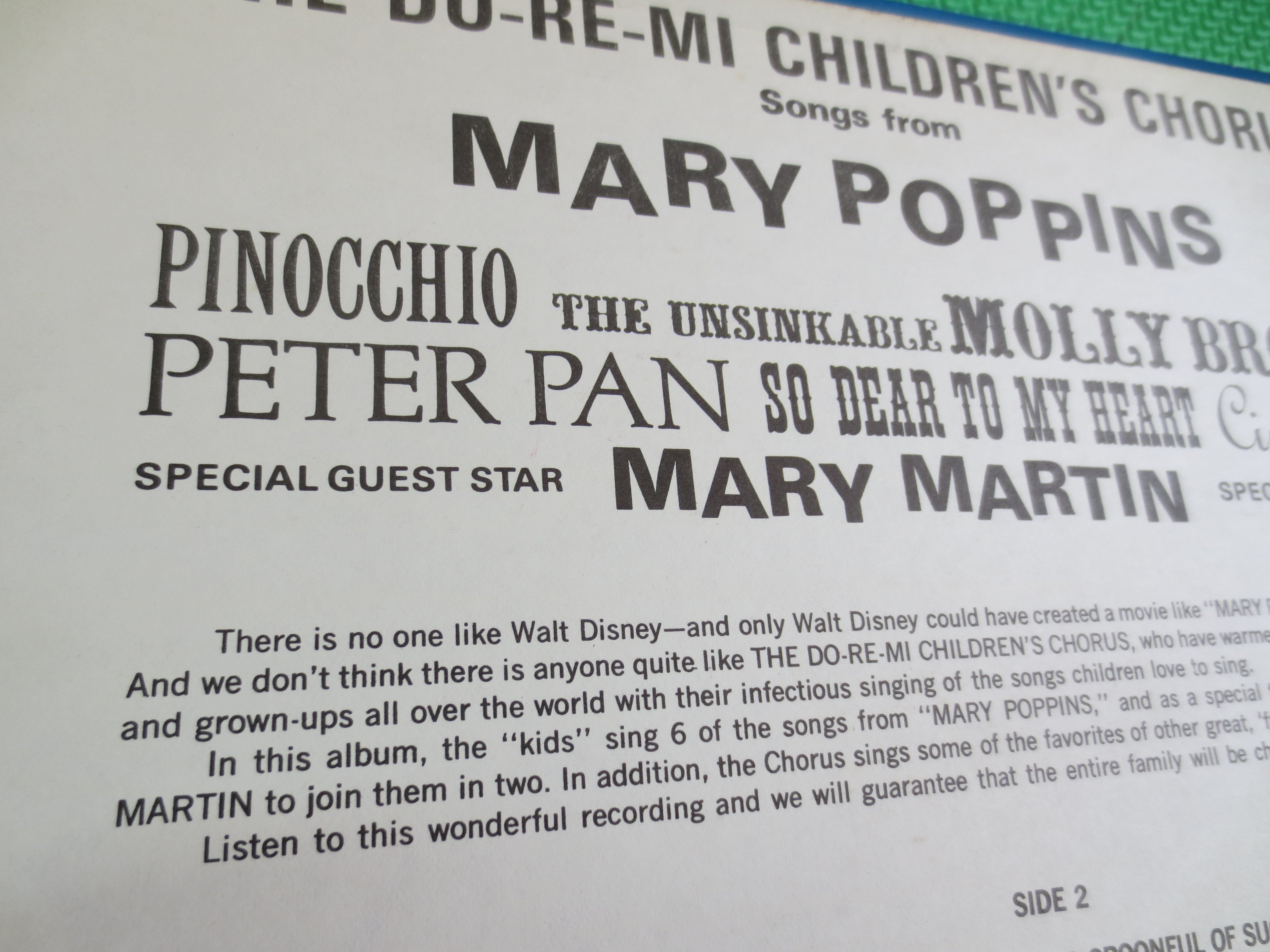 MARY POPPINS, Chim Chim Cheree, Vintage Album, 1964 Record, Vinyl Lp