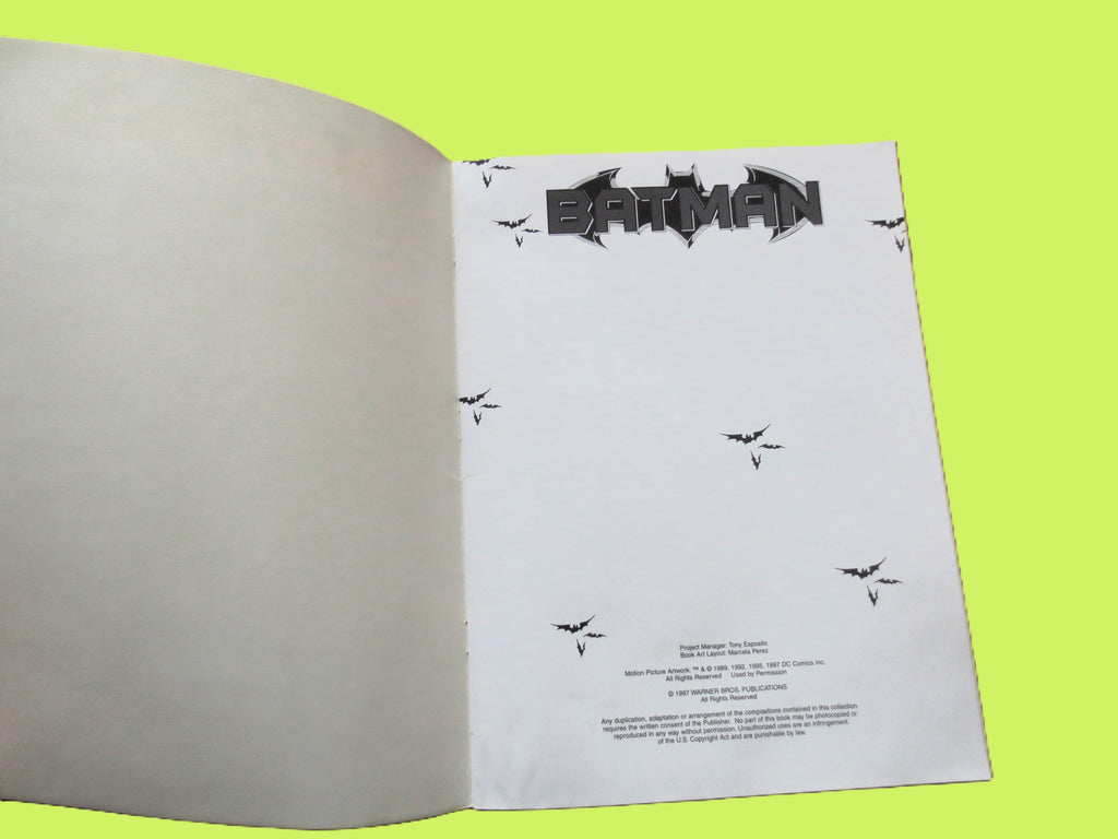Batman – 16 Great Themes for Easy Tenor Sax Sheet Music Book (1997)