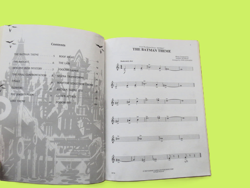 Batman – 16 Great Themes for Easy Tenor Sax Sheet Music Book (1997)