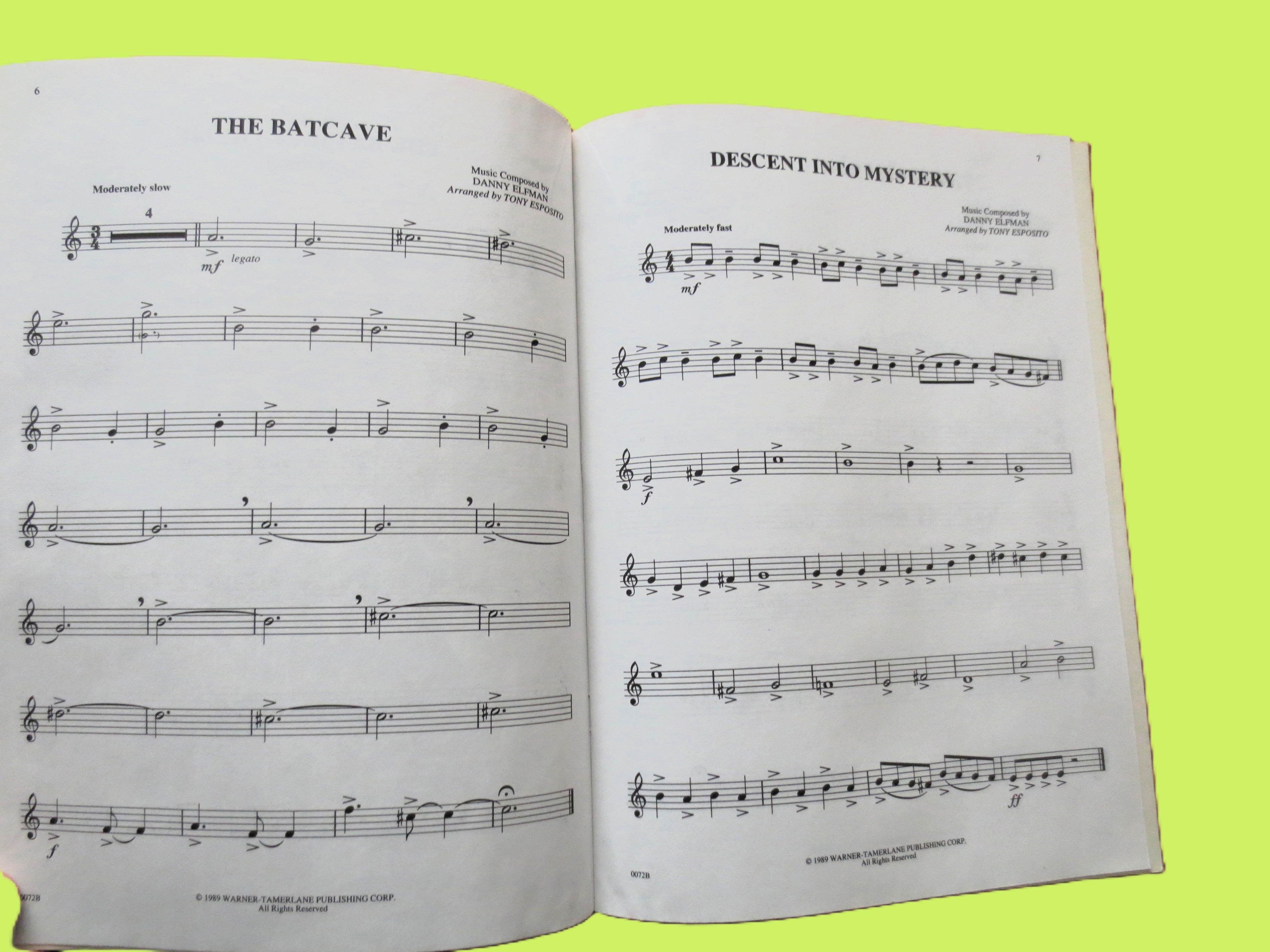 Batman – 16 Great Themes for Easy Tenor Sax Sheet Music Book (1997)