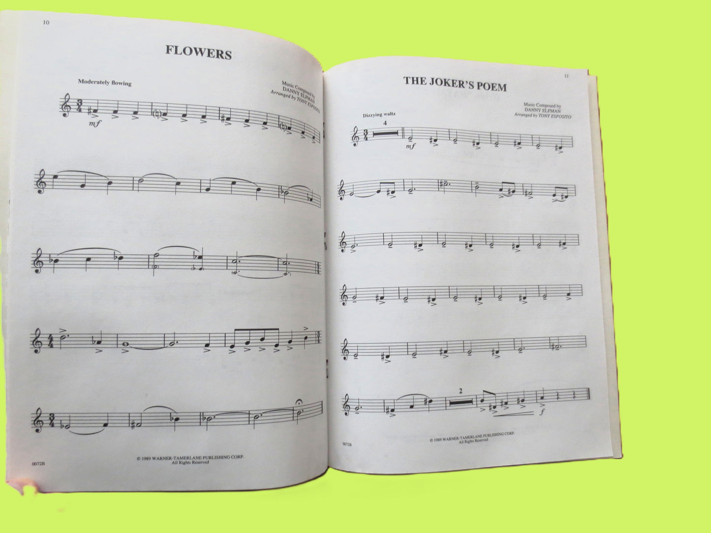 BATMAN, Sheet Music Book, Easy TENOR SAX, 1997 Songbook