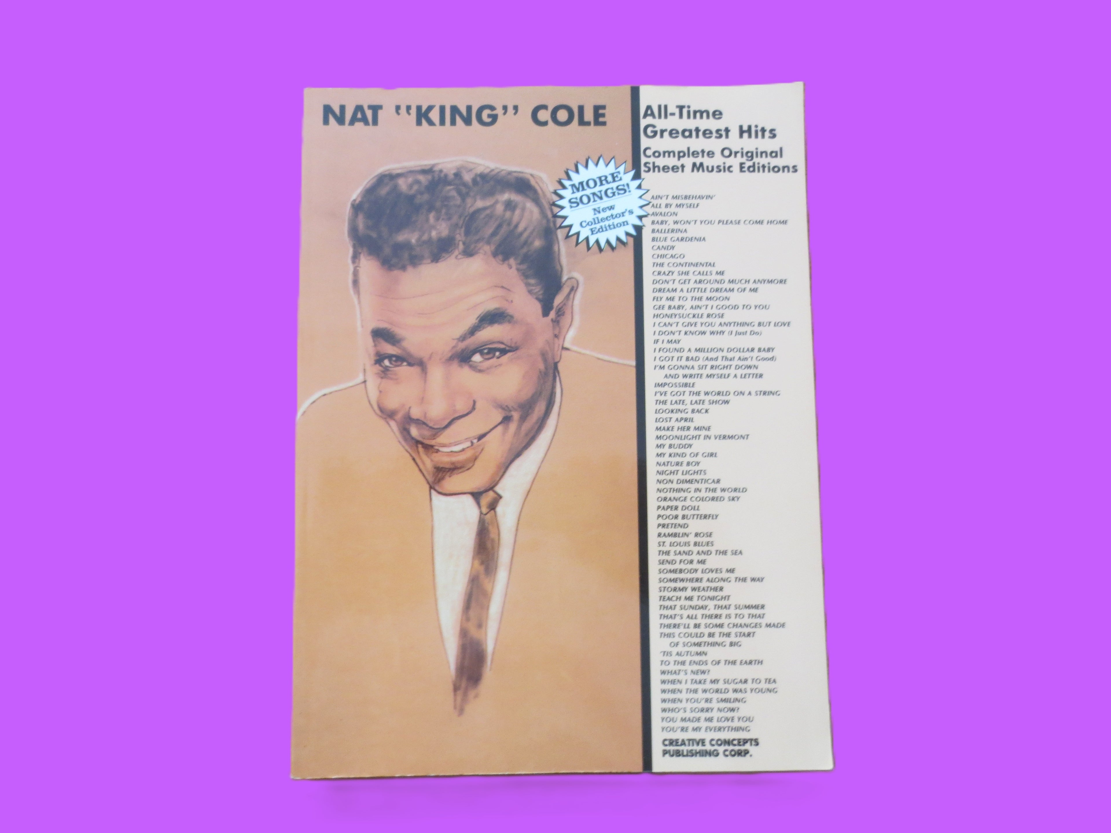 Nat King Cole – All-Time Greatest Hits Sheet Music Book (1975)