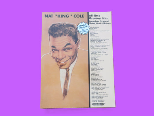 NAT KING COLE, Sheet Music Book, Piano and Vocal, 1975 Songbook
