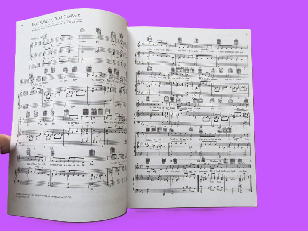 Nat King Cole – All-Time Greatest Hits Sheet Music Book (1975)