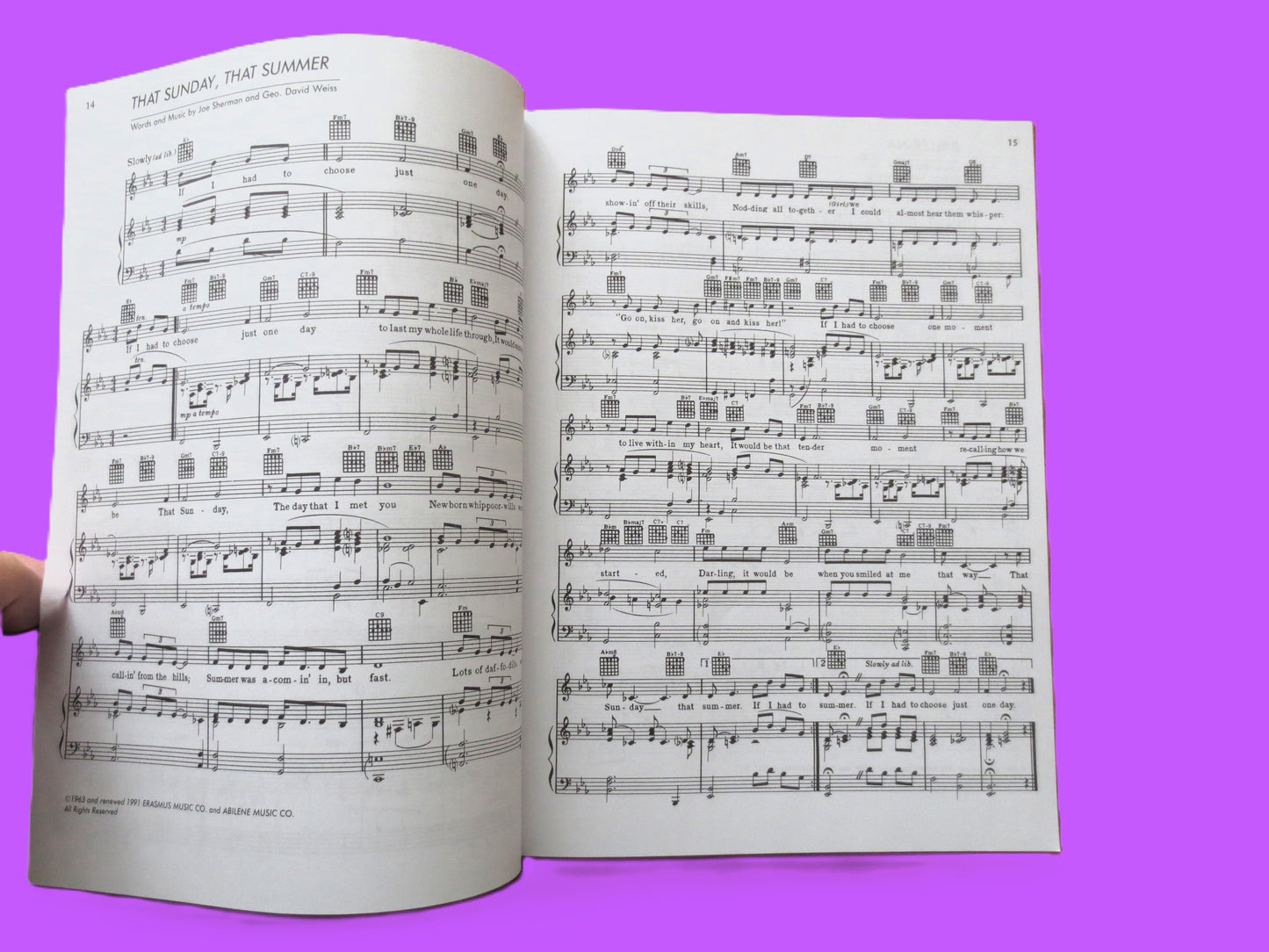 NAT KING COLE, Sheet Music Book, Piano and Vocal, 1975 Songbook