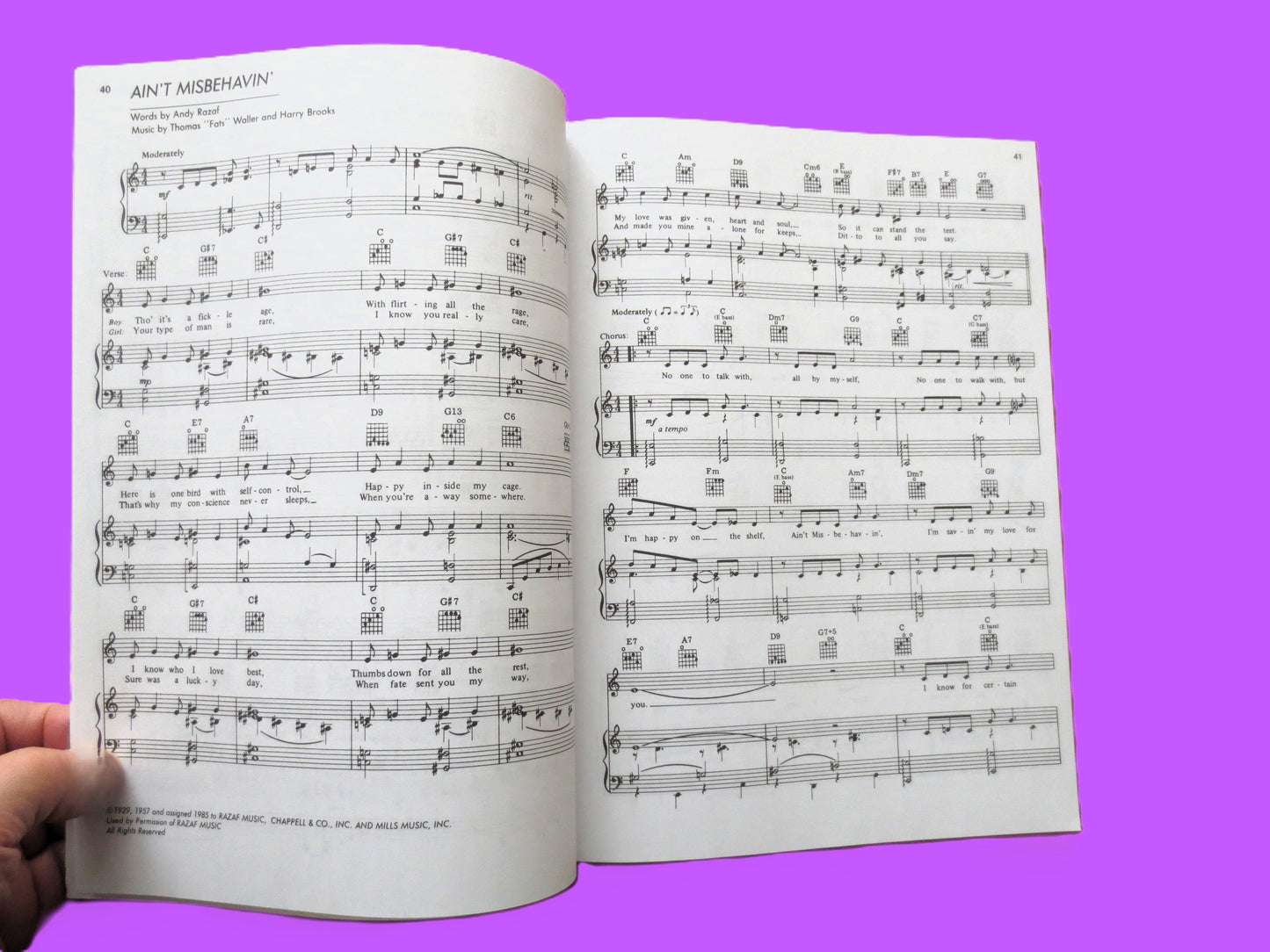 NAT KING COLE, Sheet Music Book, Piano and Vocal, 1975 Songbook