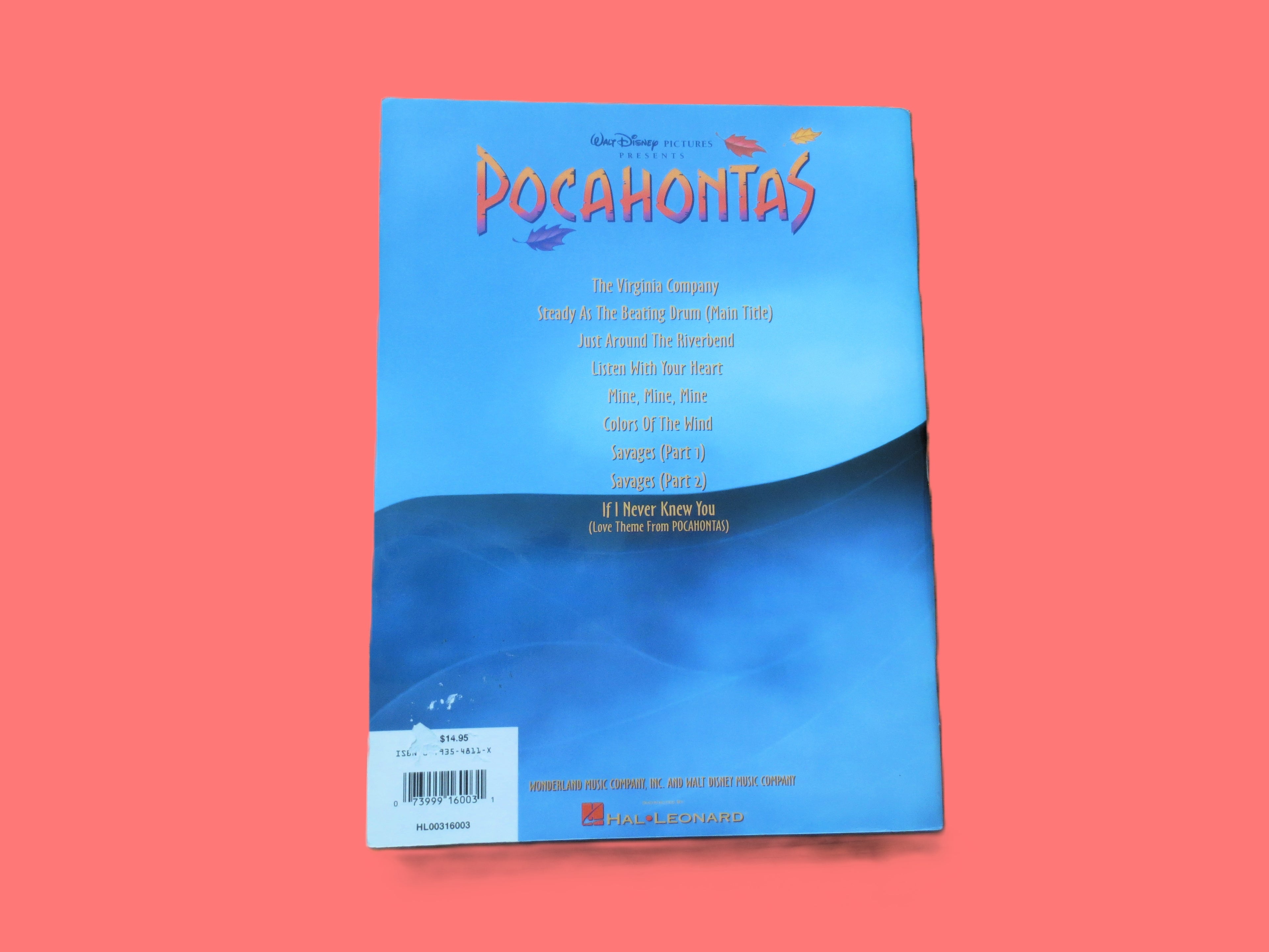 Pocahontas – Disney Sheet Music Songbook (1995)