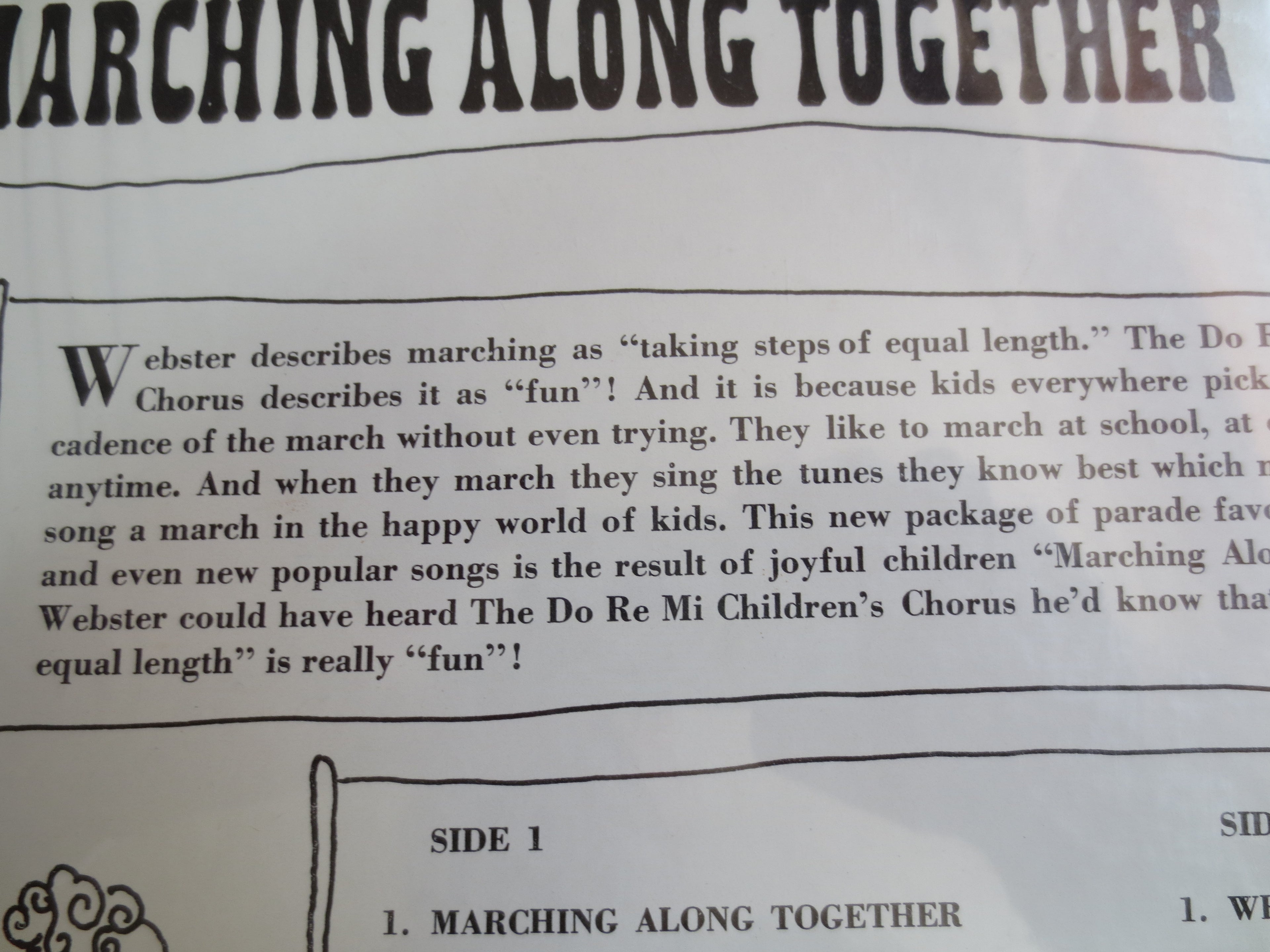 Do-Re-Mi Children’s Chorus – Marching Along Together (1964) Vinyl LP