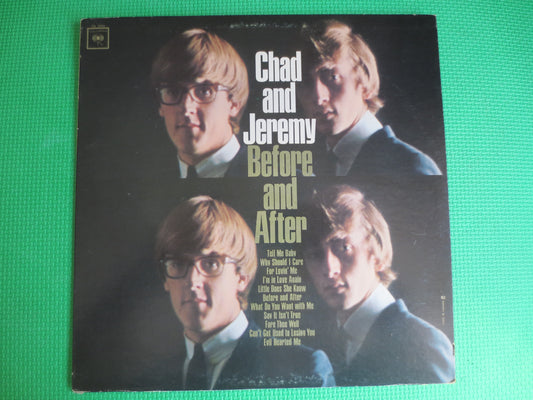 CHAD and JEREMY, BEFORE and After, Chad and Jeremy Lp, 60s Music Record, 60s Music Album, 60s Music Lp, Pop Music Record, Vinyl, 1965 Record