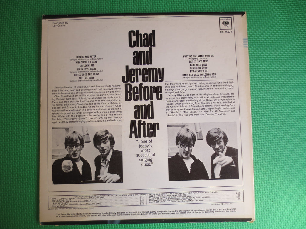 Chad & Jeremy – Before and After (1965) Vinyl LP