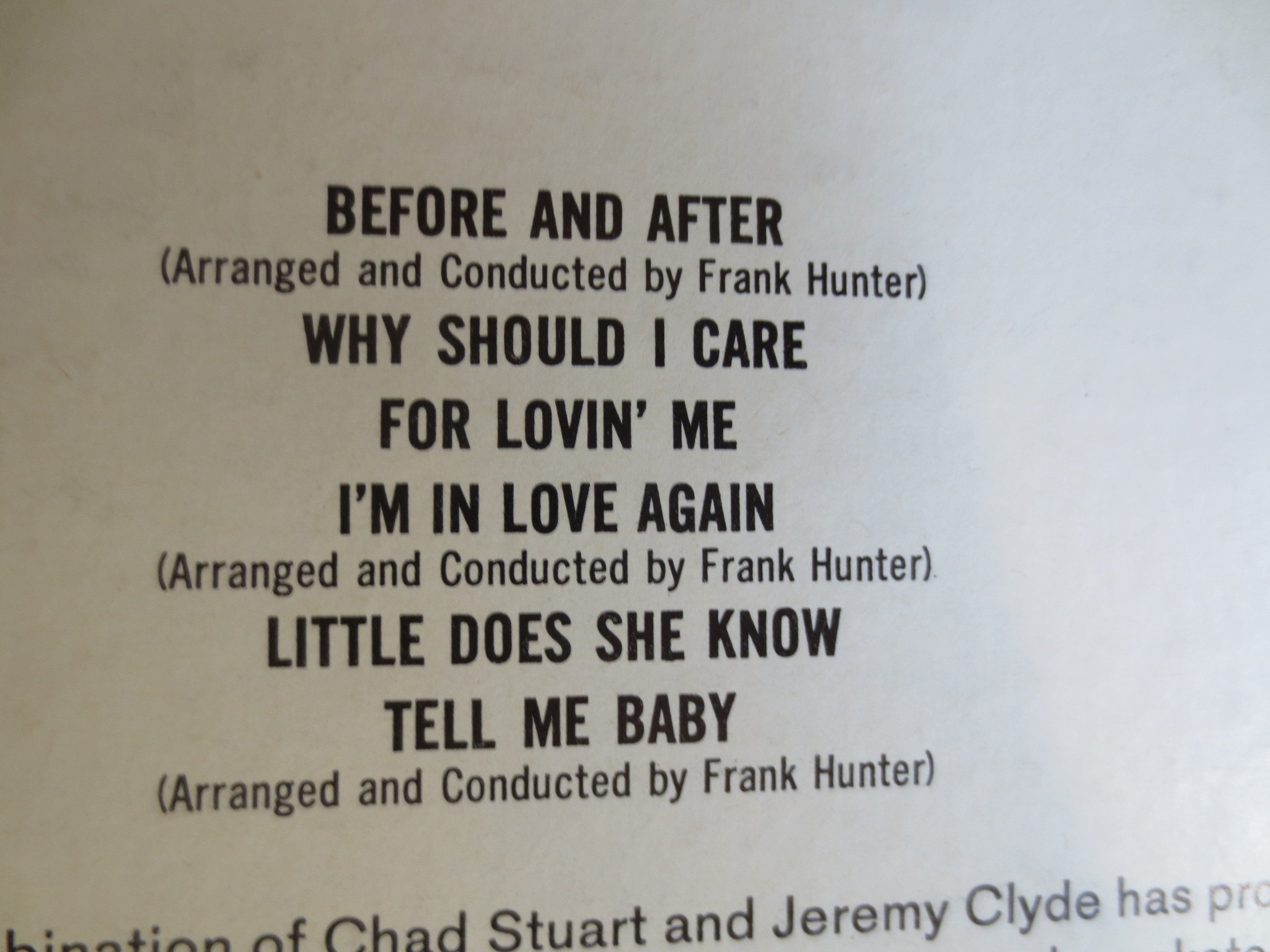 Chad & Jeremy – Before and After (1965) Vinyl LP