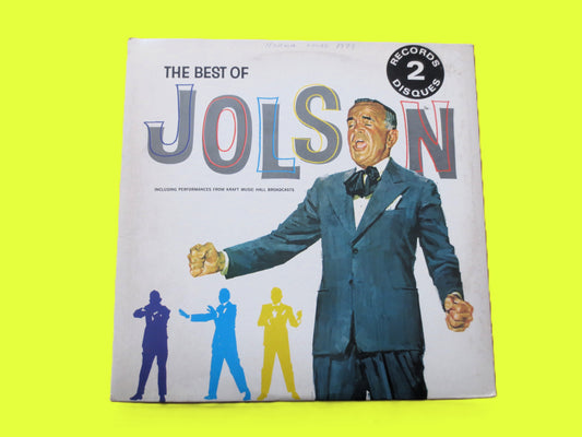 AL JOLSON, Double Album, Vintage Jazz, 1980 Records, Vinyl Lp