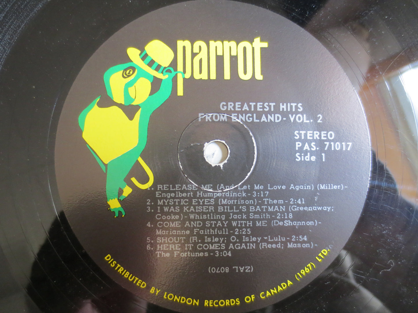 GREATEST HITS from ENGLAND, The Zombies Records, Procol Harum Album, Lulu Records, Marianne Faithful Lp, Cat Stevens Album, Lp, 1967 Records