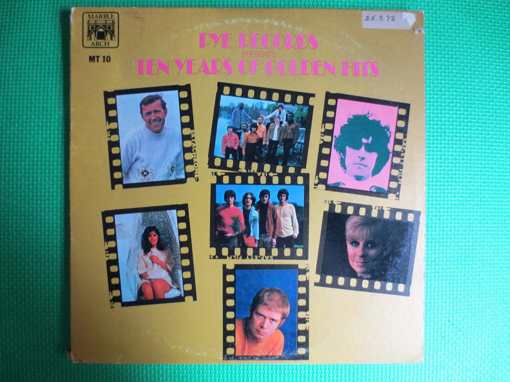 Ten Years of Golden Hits, PYE Records, Double Album, 1969 Record, Vinyl Lp